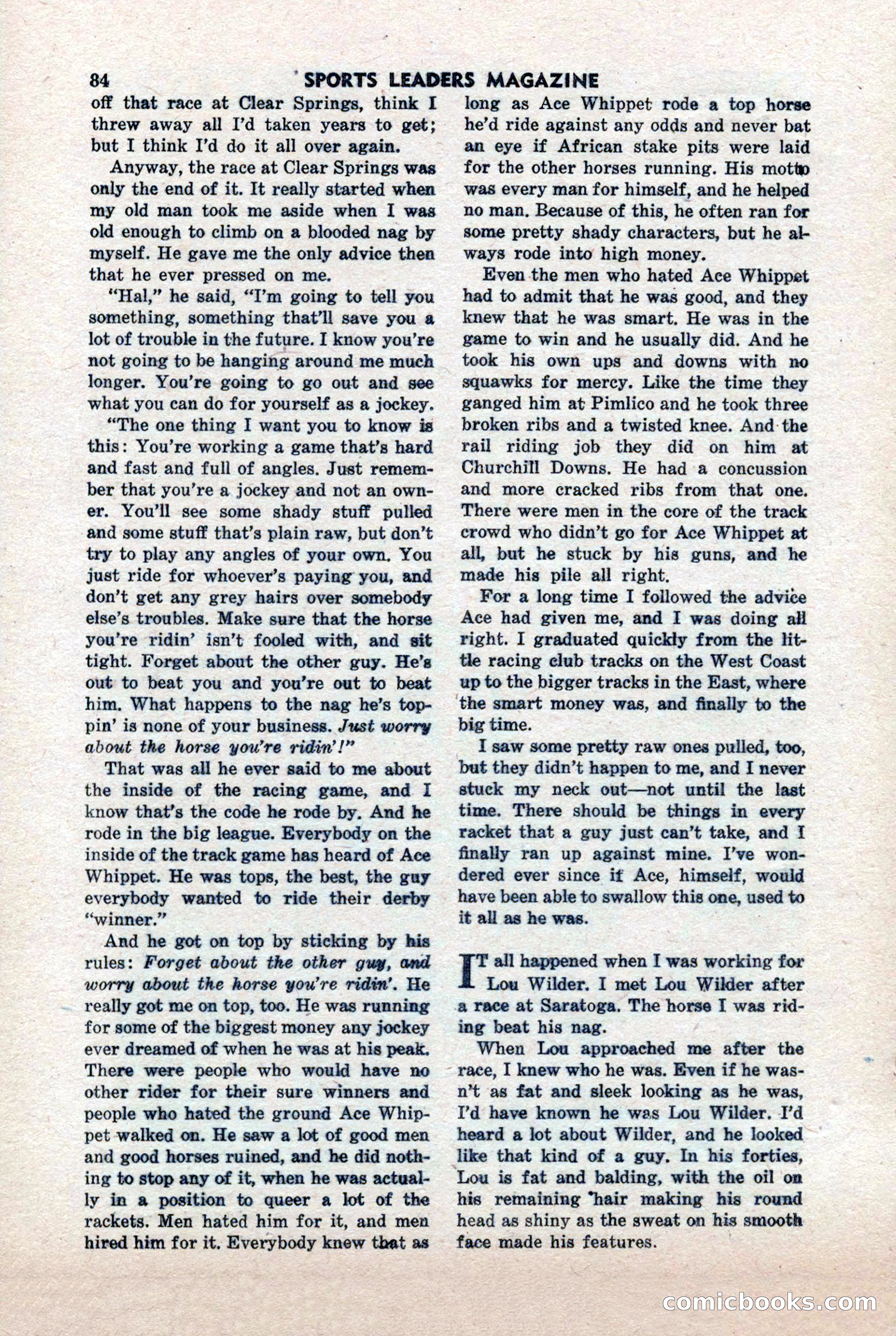 Sports Leaders Magazine, April 1948 — page 84 of 100