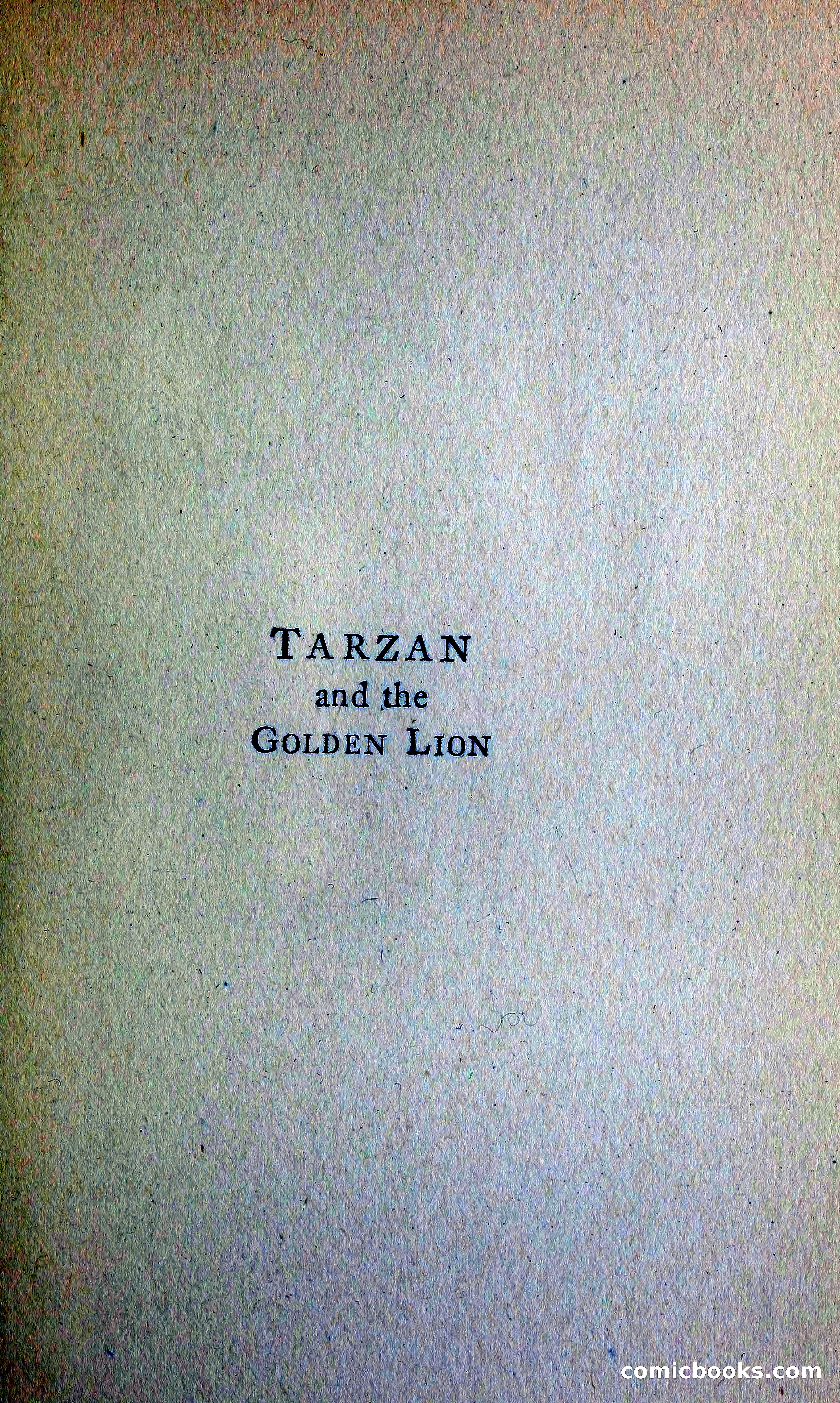 Tarzan and the Golden Lion — page 6 of 370