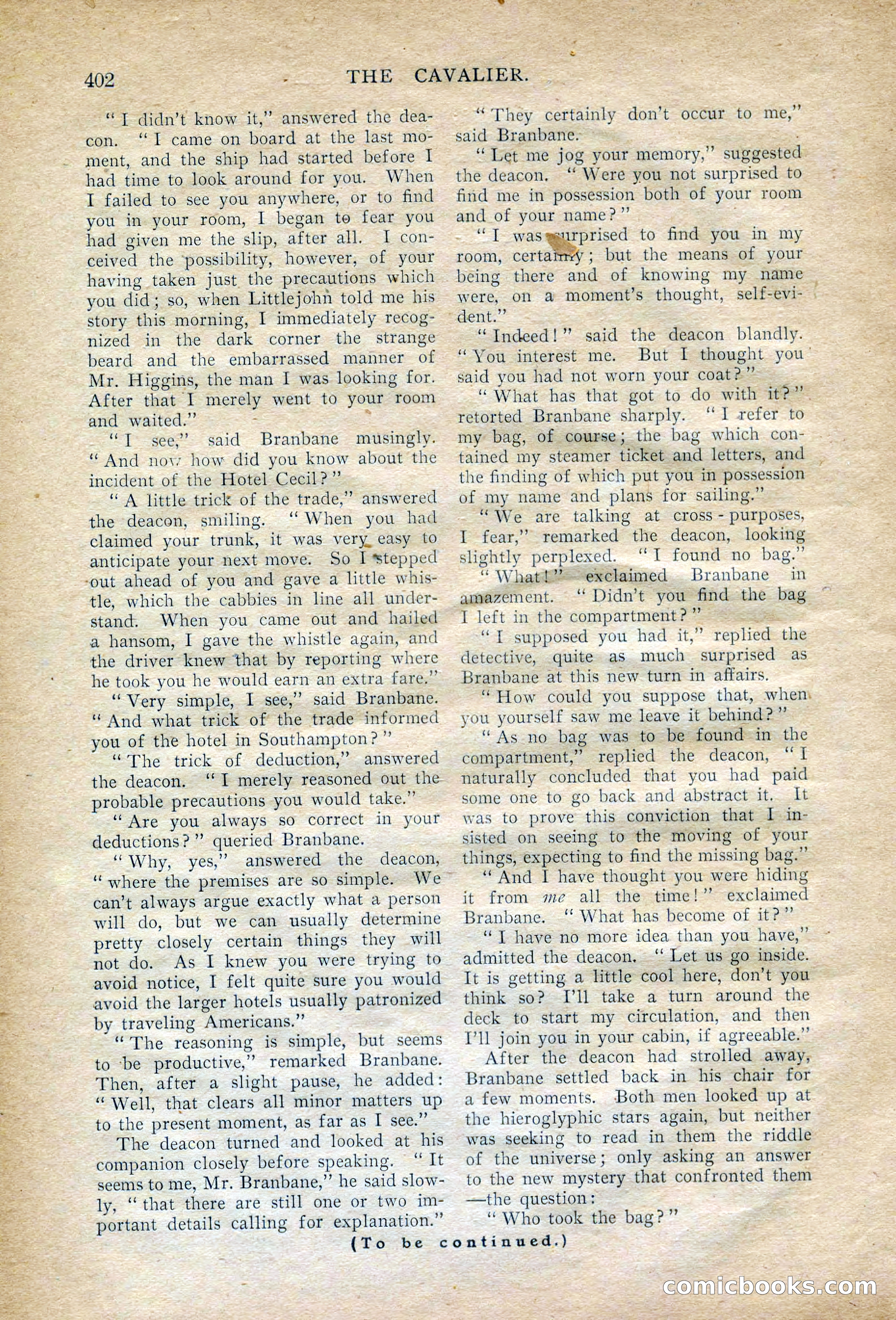 The Cavalier, Vol. 4, No. 3 — page 20 of 205