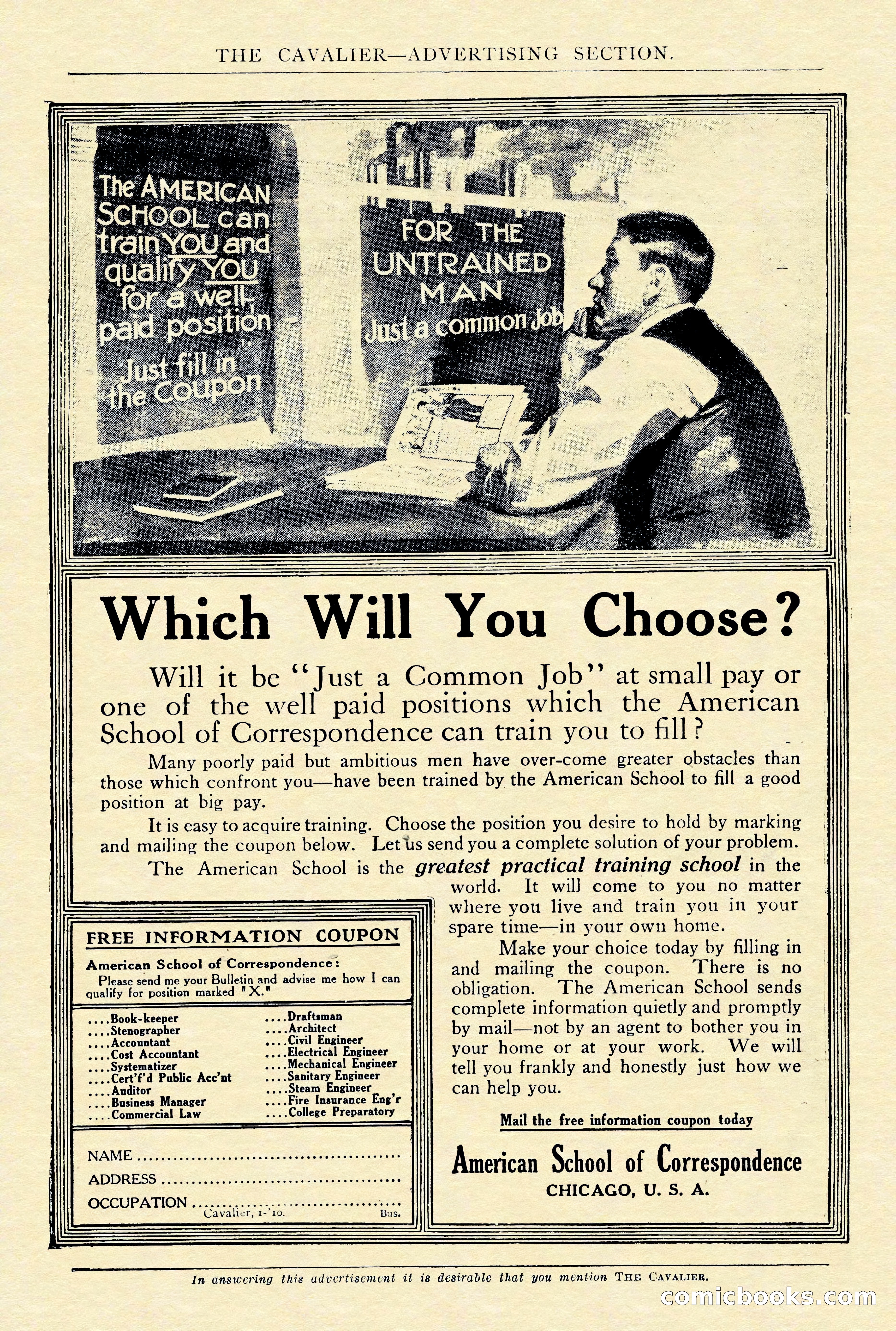 The Cavalier, January 1910 — page 2 of 204