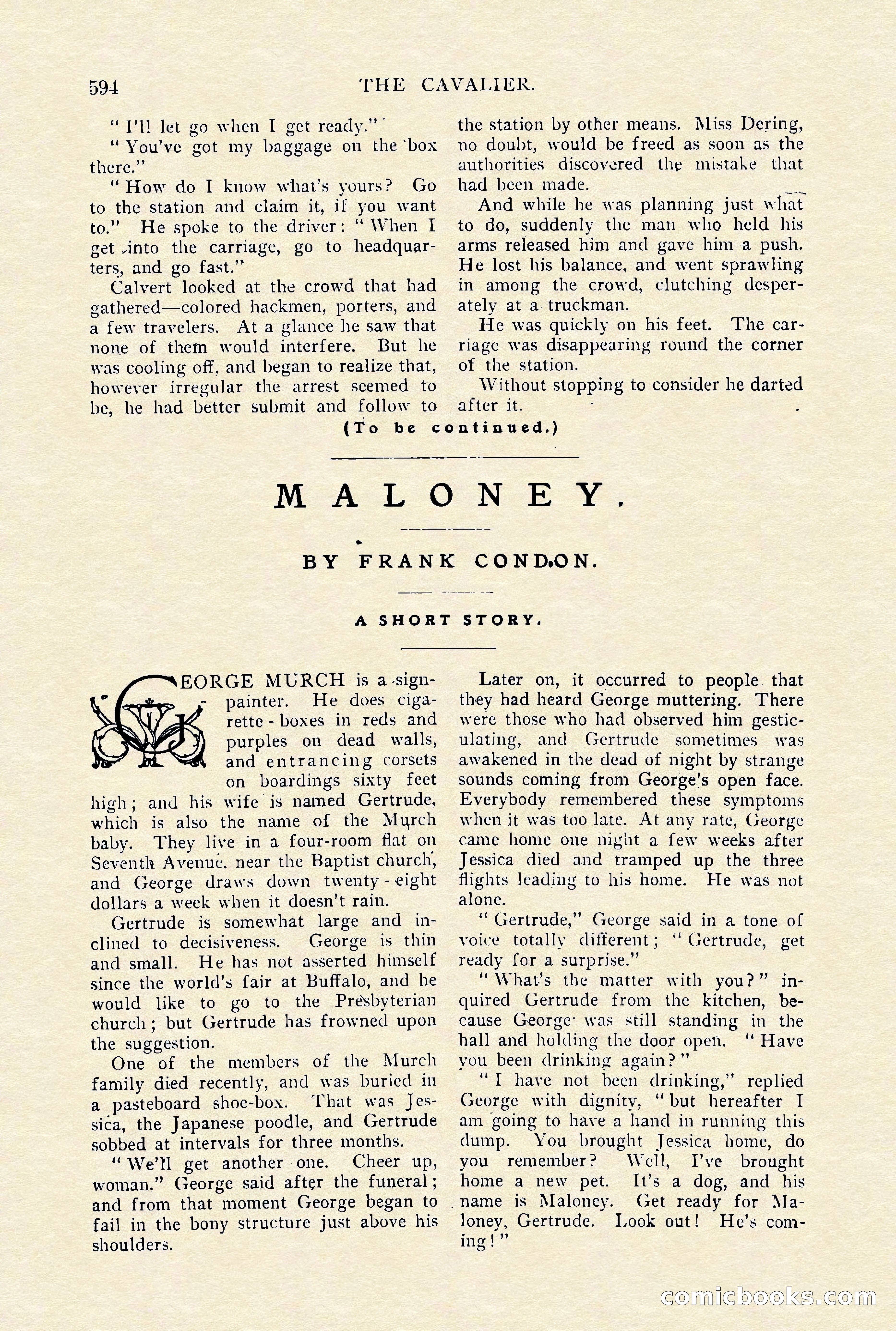 The Cavalier, January 1910 — page 18 of 204