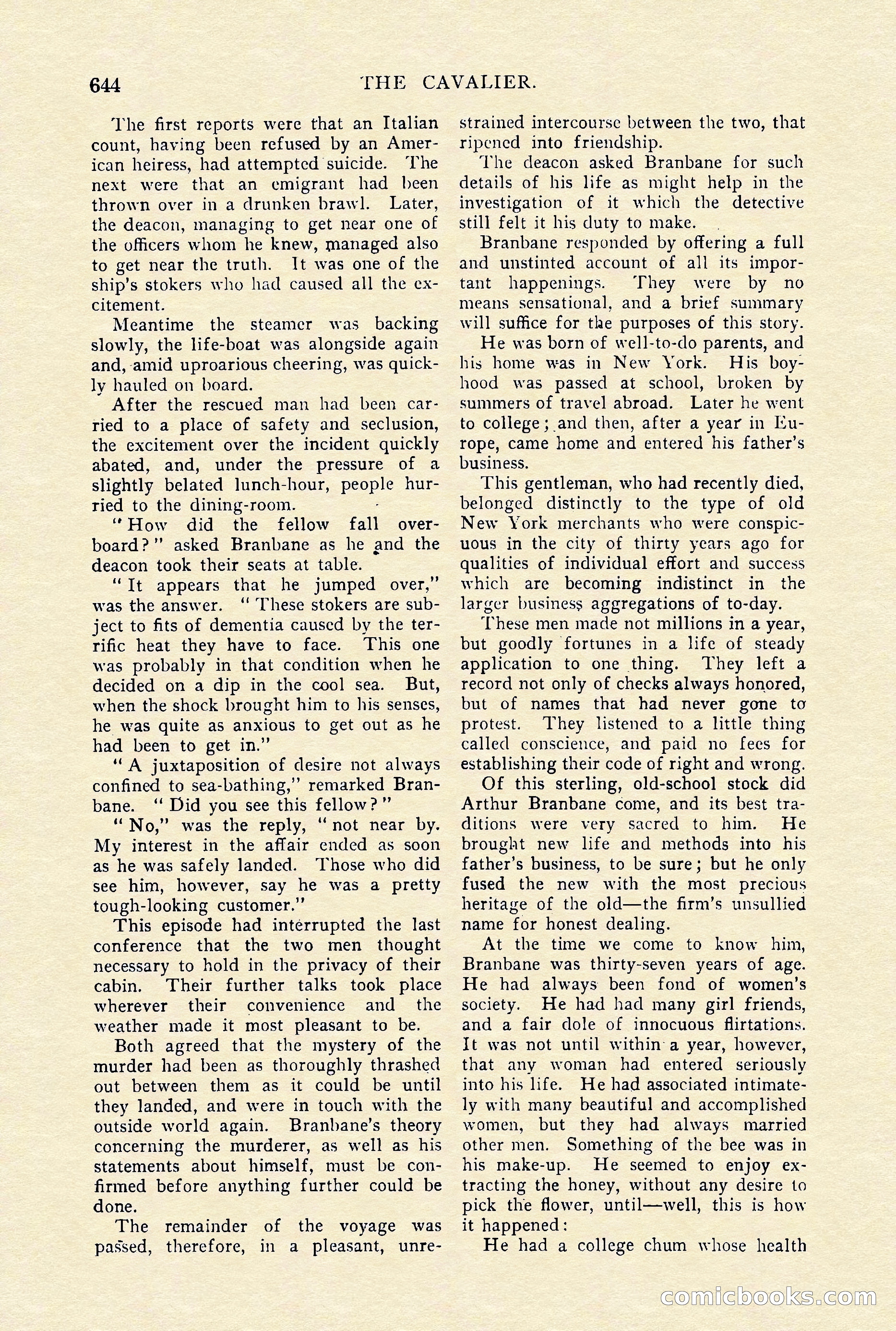 The Cavalier, January 1910 — page 68 of 204