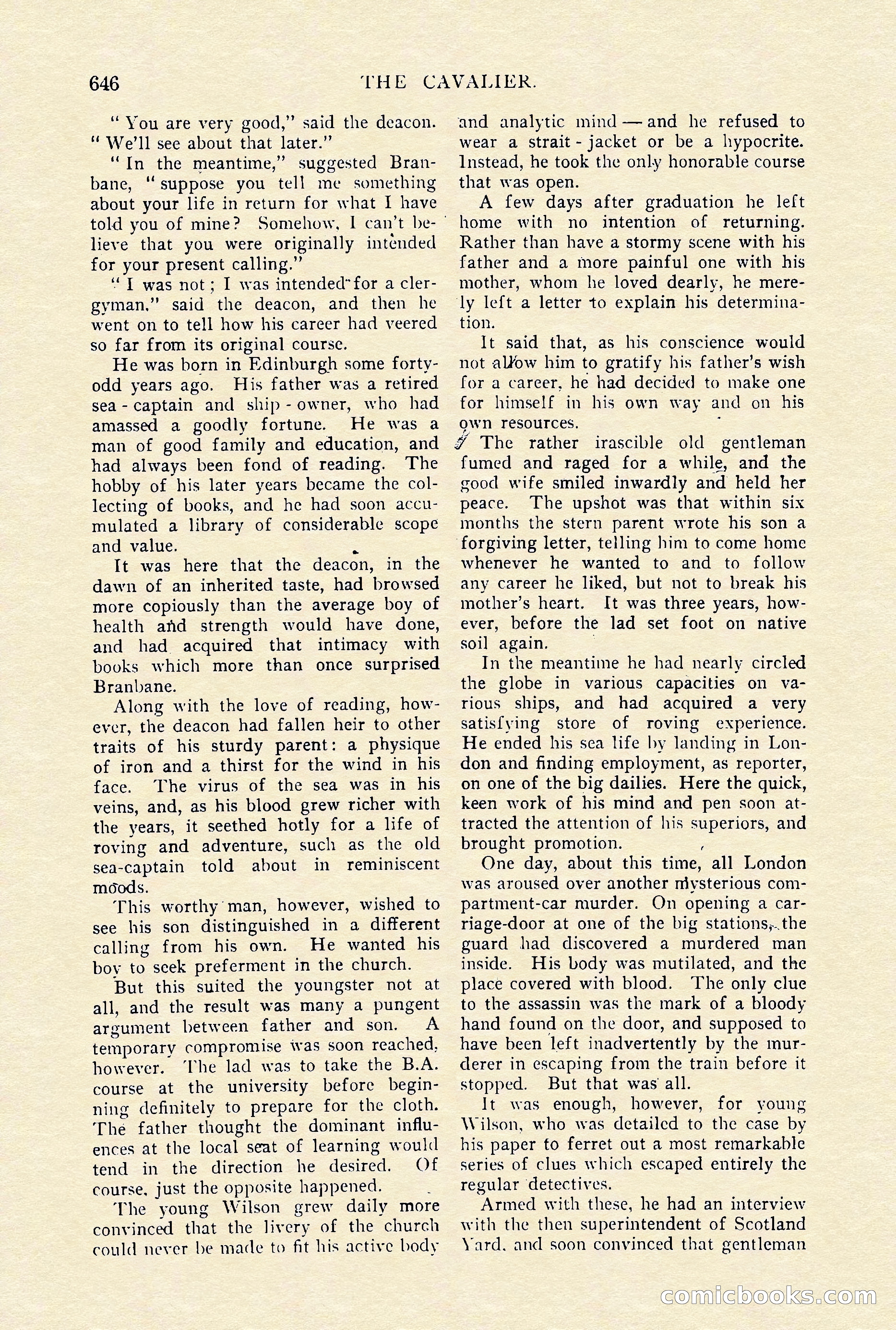 The Cavalier, January 1910 — page 70 of 204