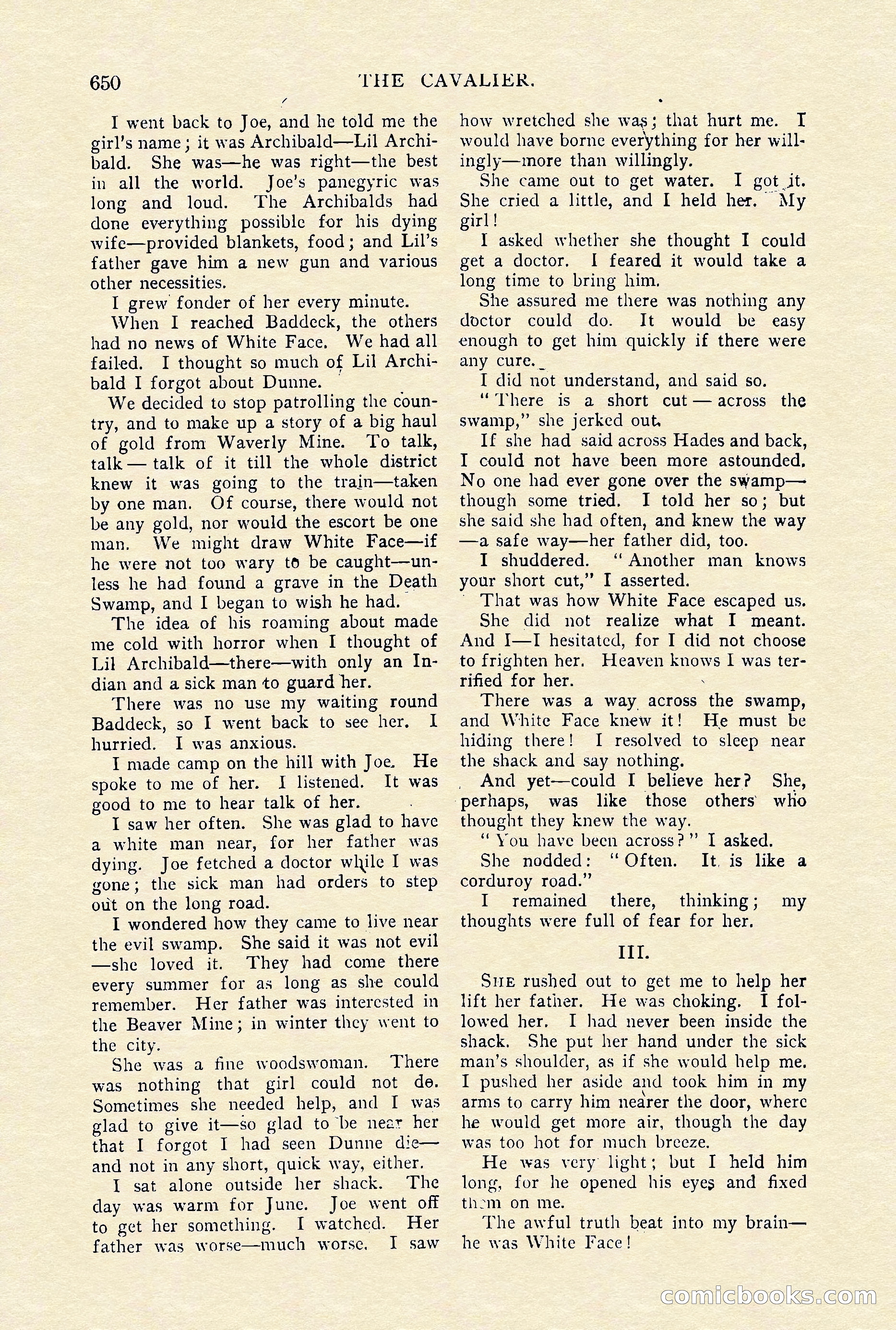 The Cavalier, January 1910 — page 74 of 204