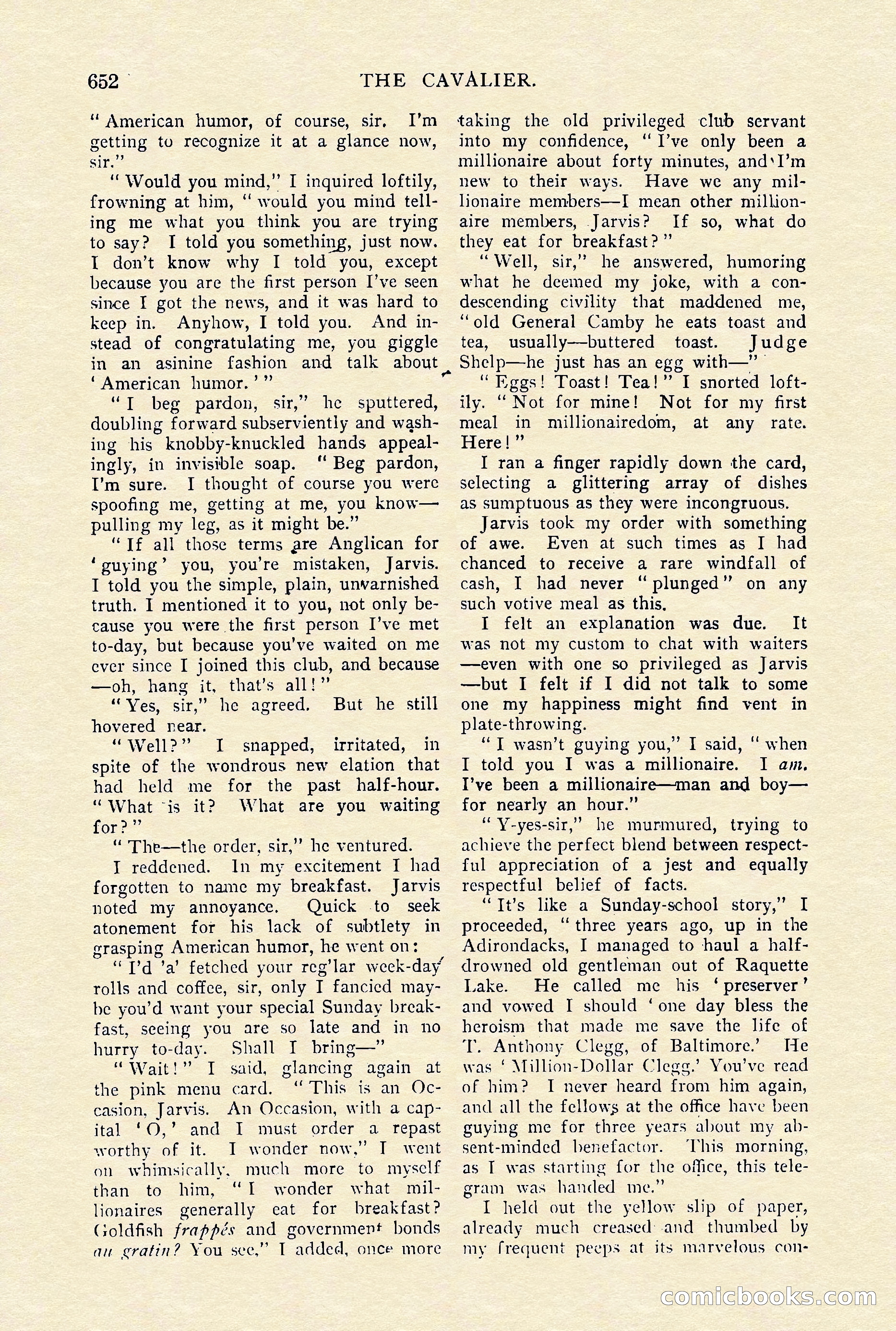 The Cavalier, January 1910 — page 76 of 204