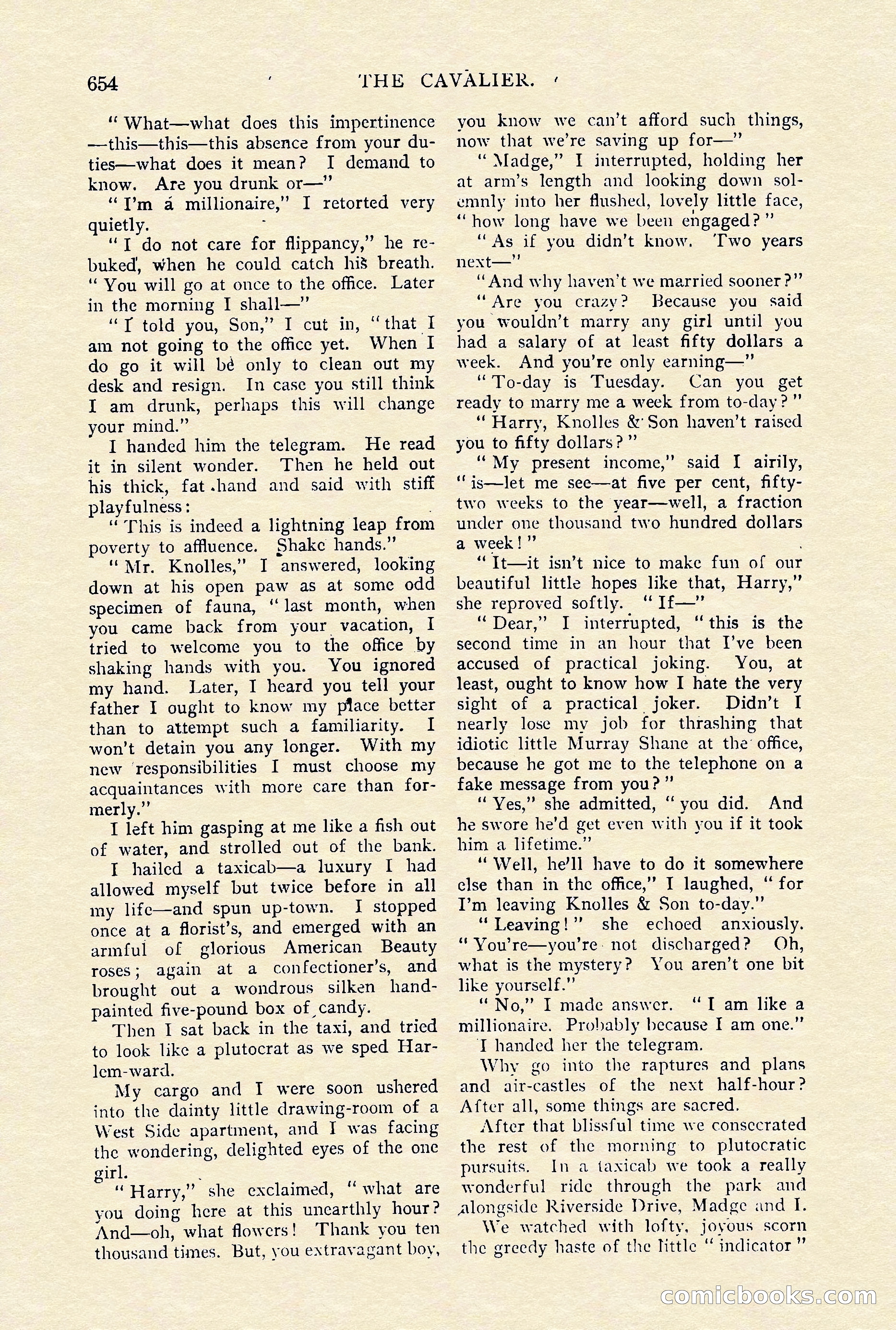 The Cavalier, January 1910 — page 78 of 204