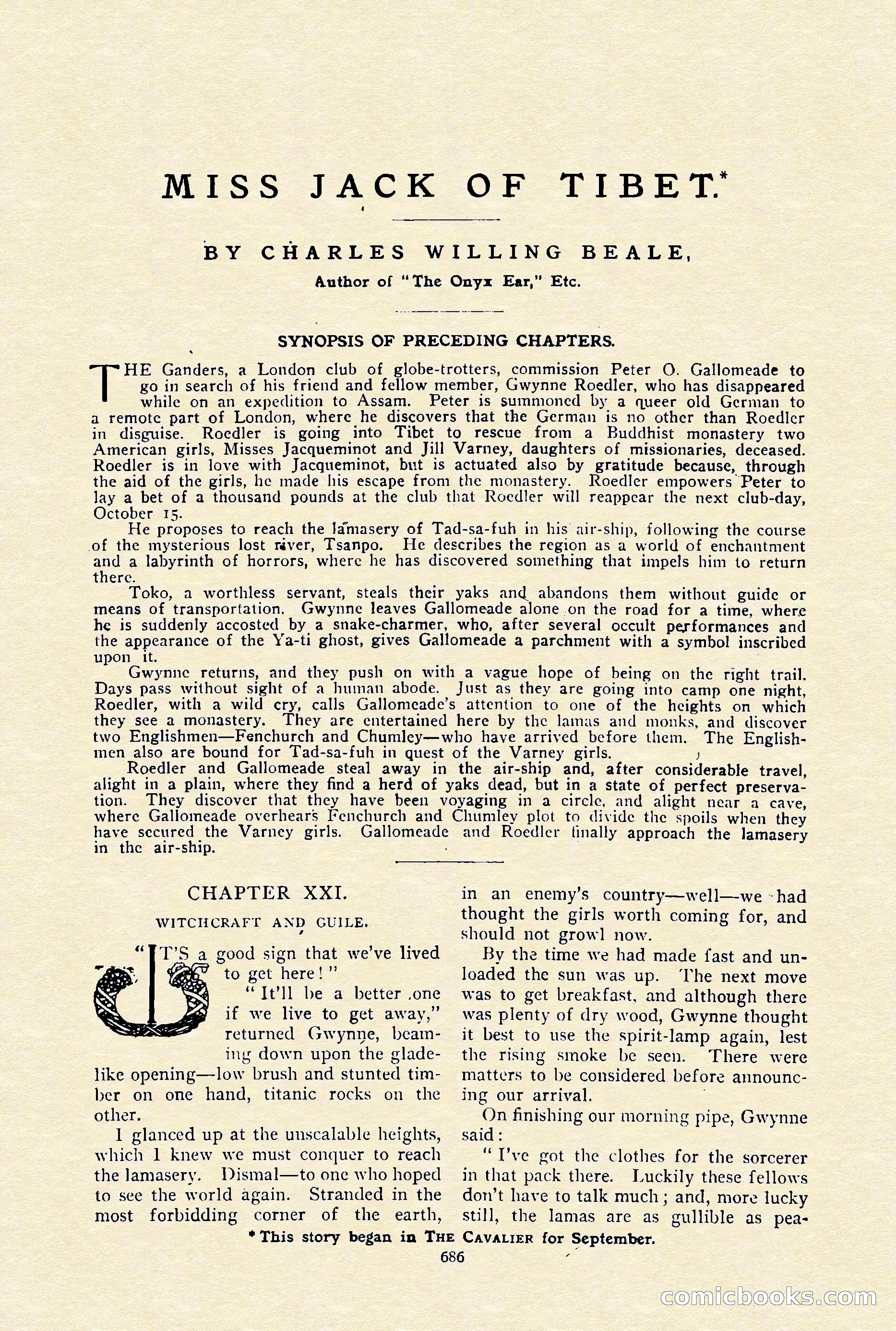 The Cavalier, January 1910 — page 110 of 204