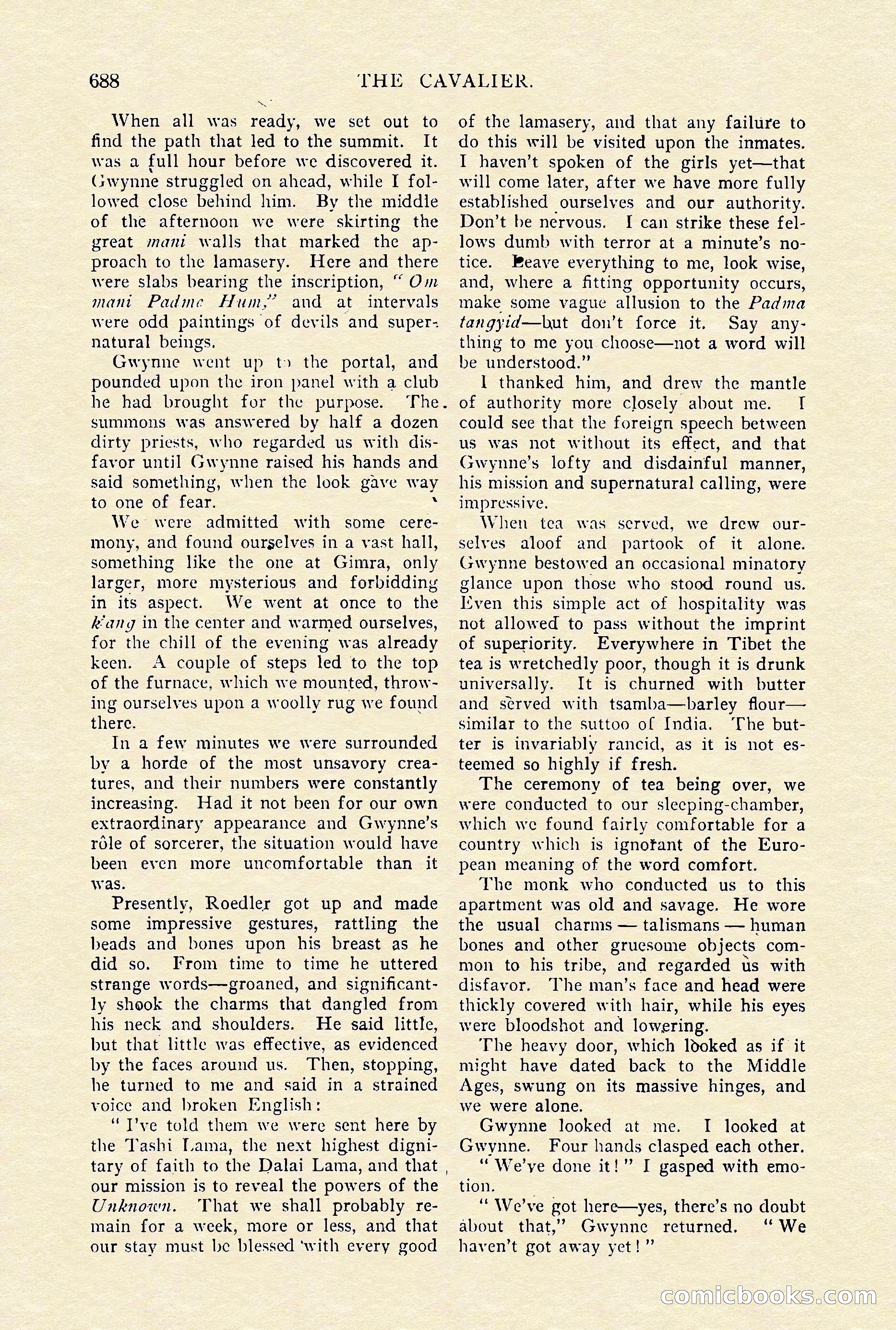 The Cavalier, January 1910 — page 112 of 204