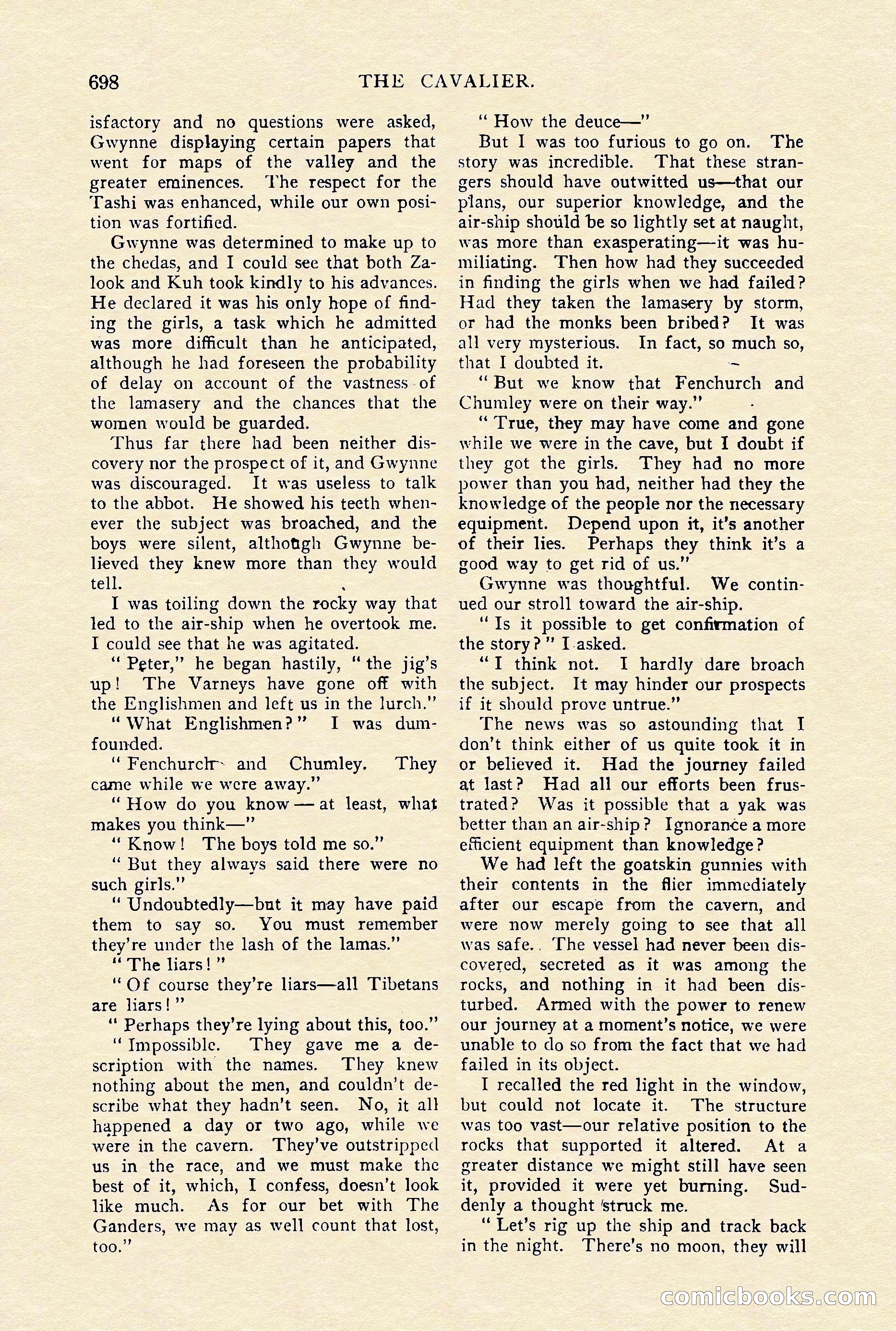 The Cavalier, January 1910 — page 122 of 204