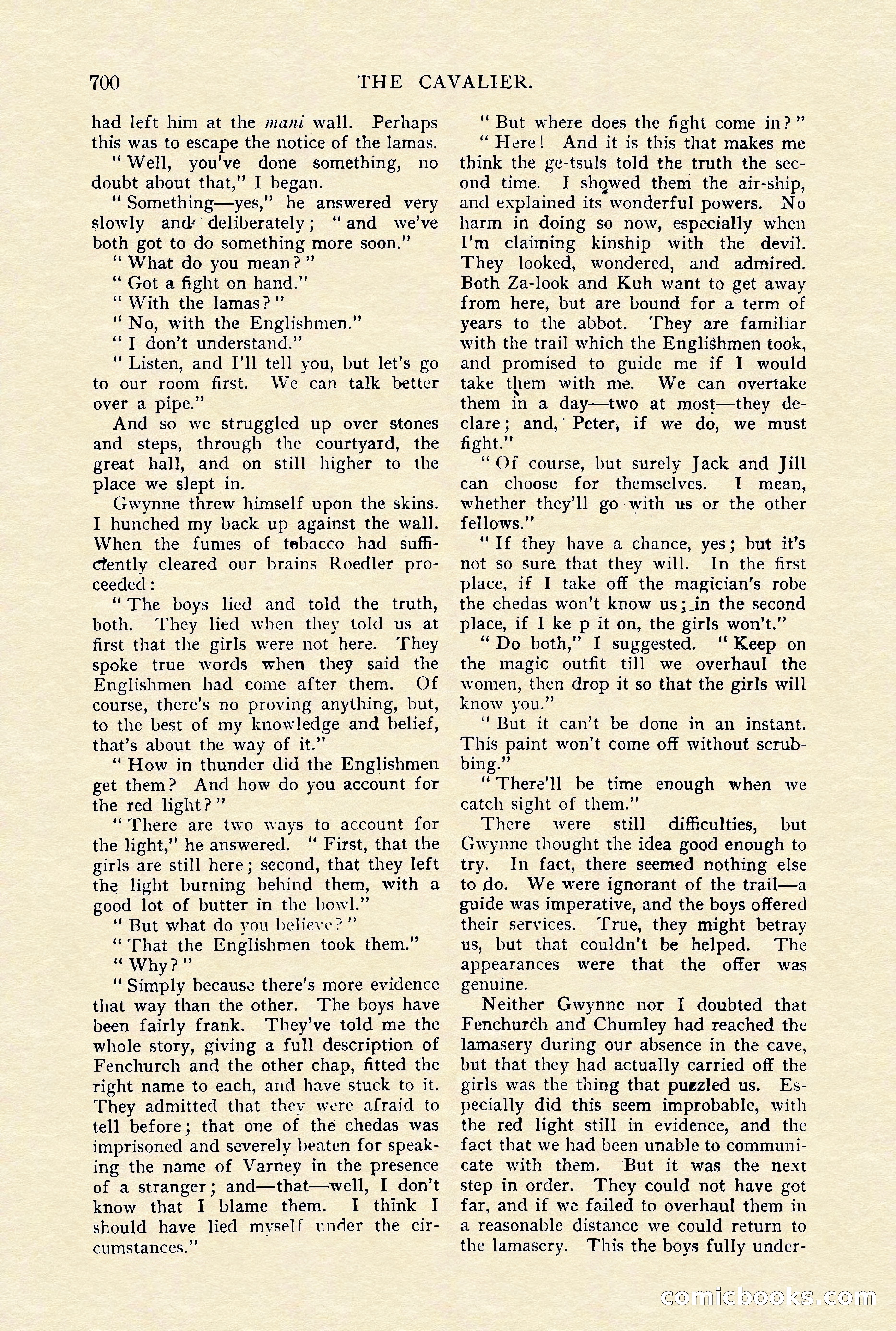 The Cavalier, January 1910 — page 124 of 204