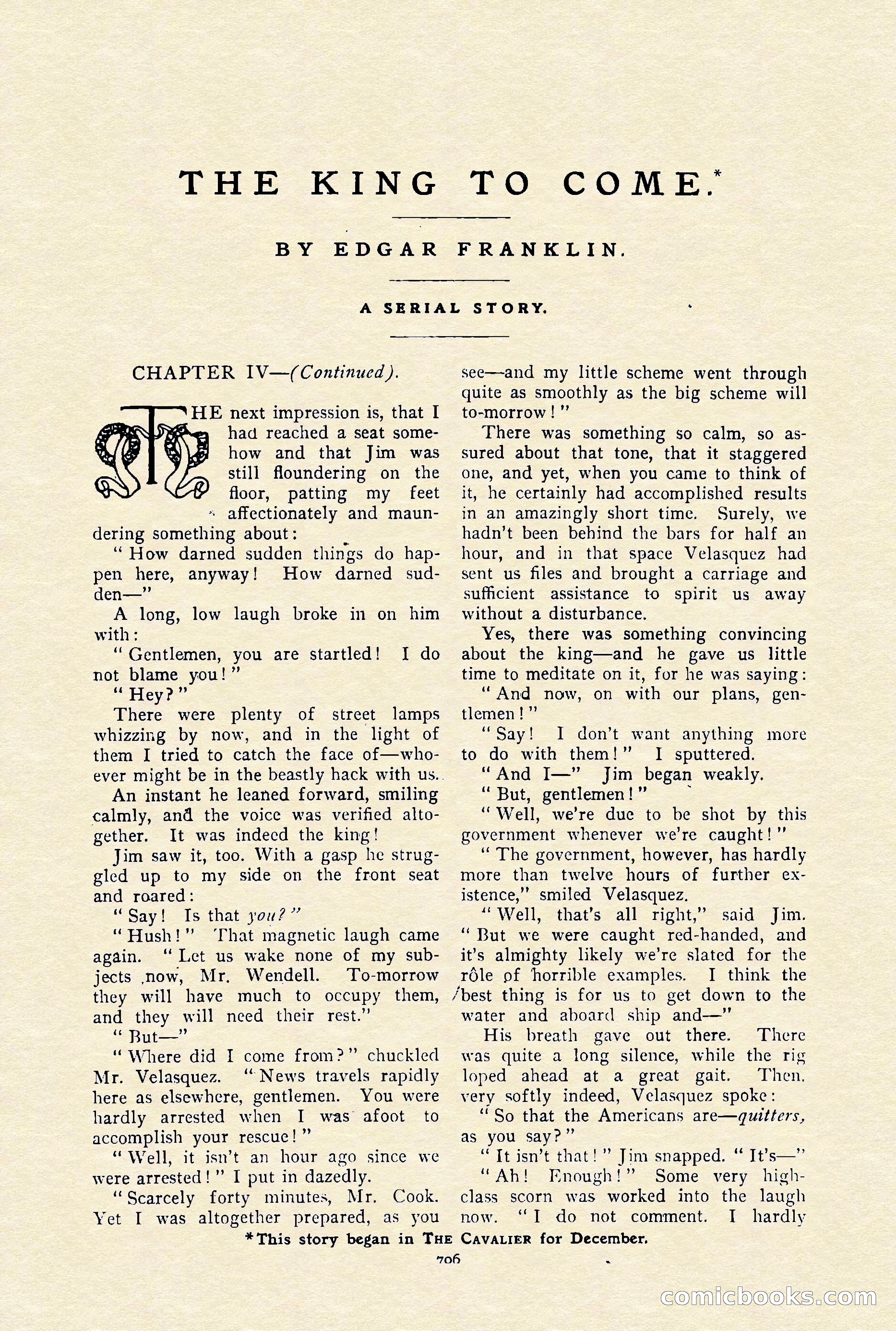 The Cavalier, January 1910 — page 130 of 204