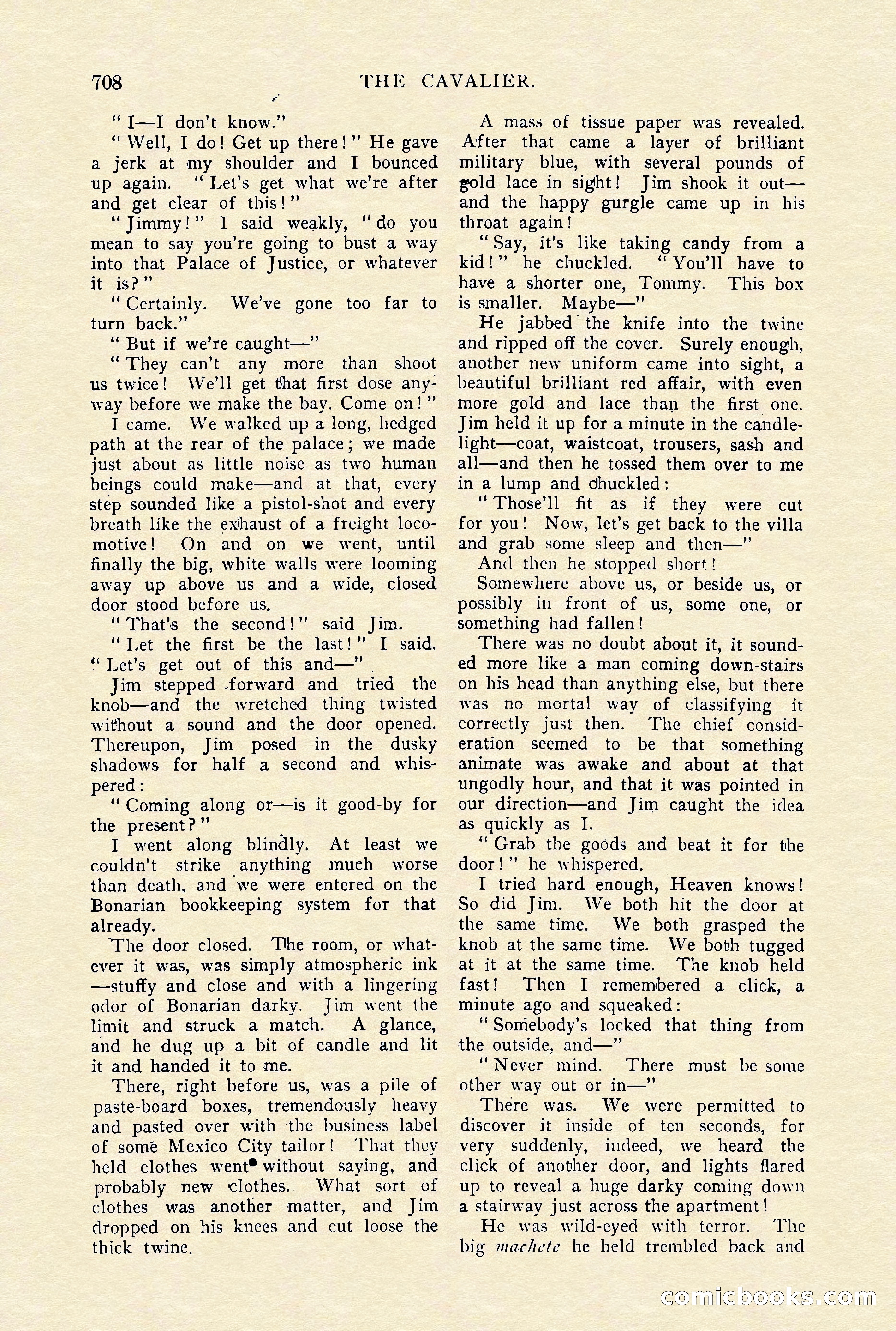 The Cavalier, January 1910 — page 132 of 204