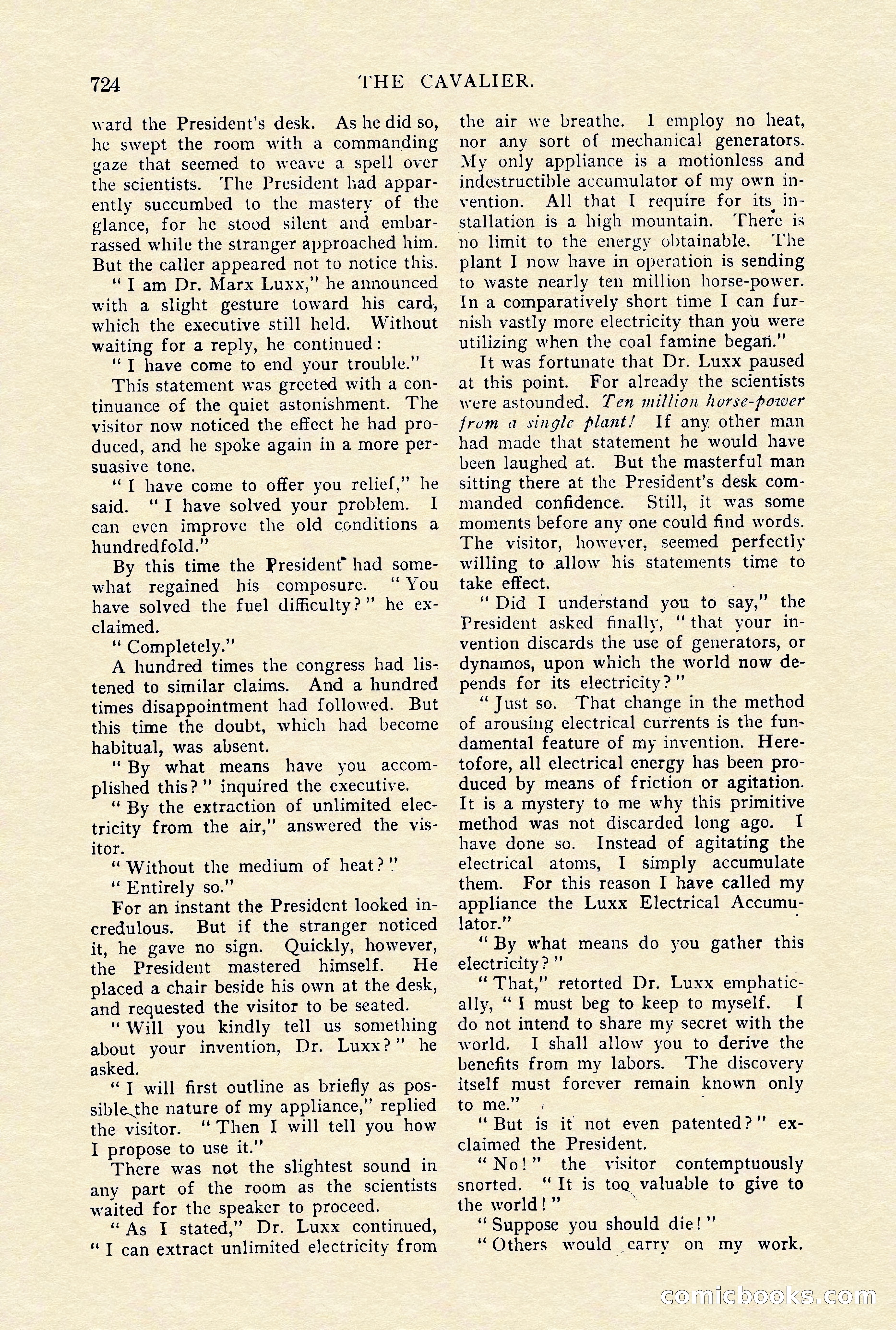 The Cavalier, January 1910 — page 148 of 204