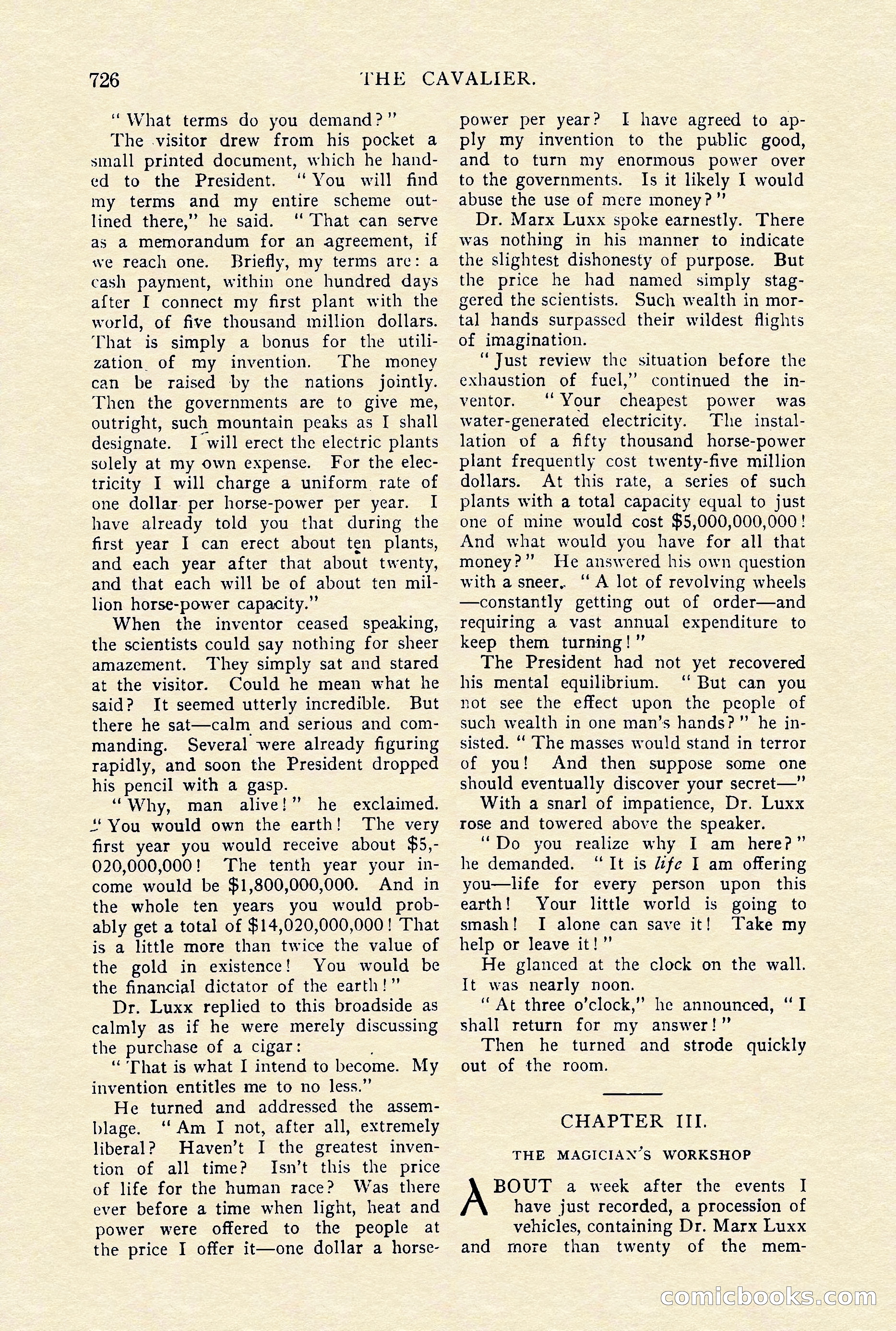 The Cavalier, January 1910 — page 150 of 204