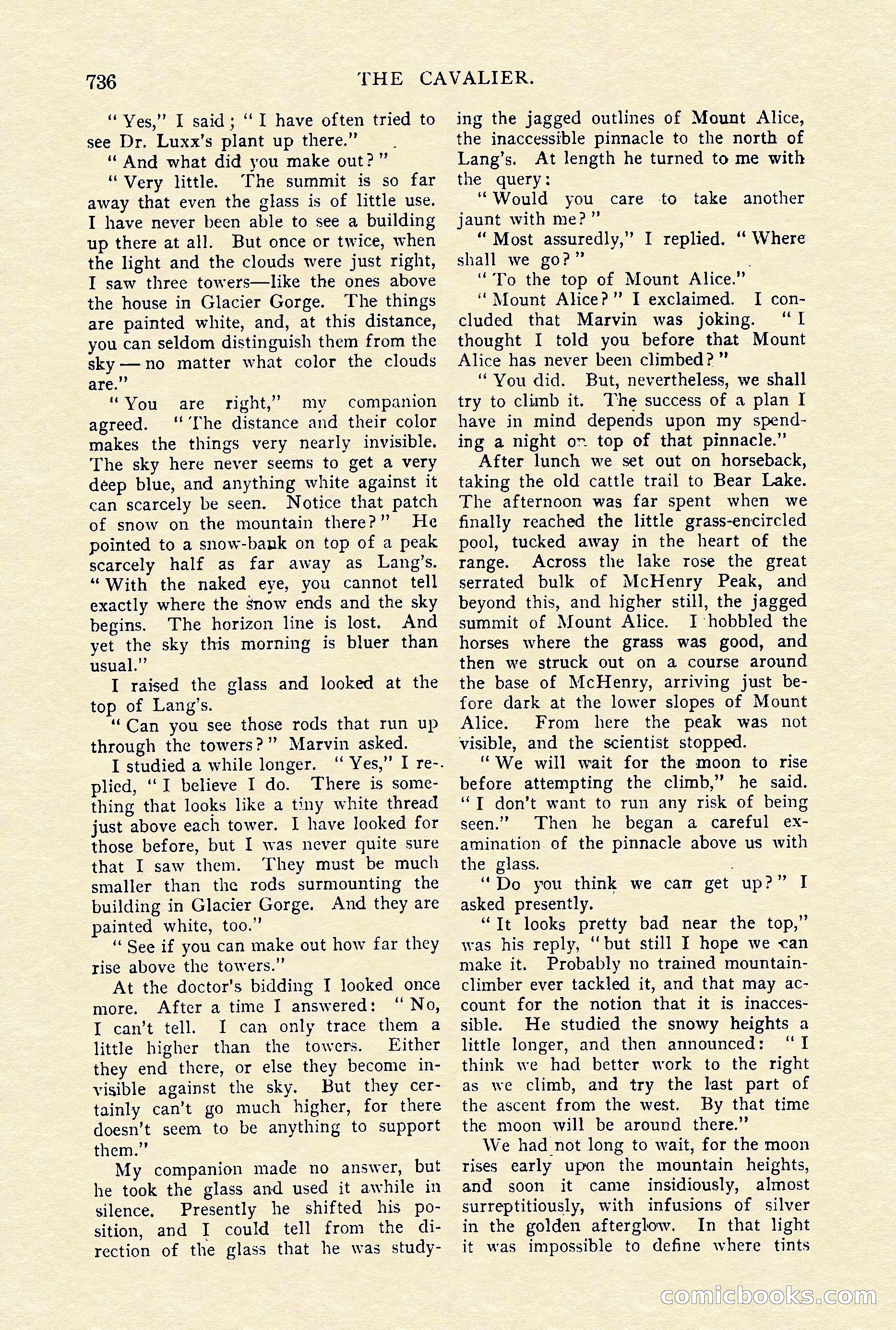 The Cavalier, January 1910 — page 160 of 204