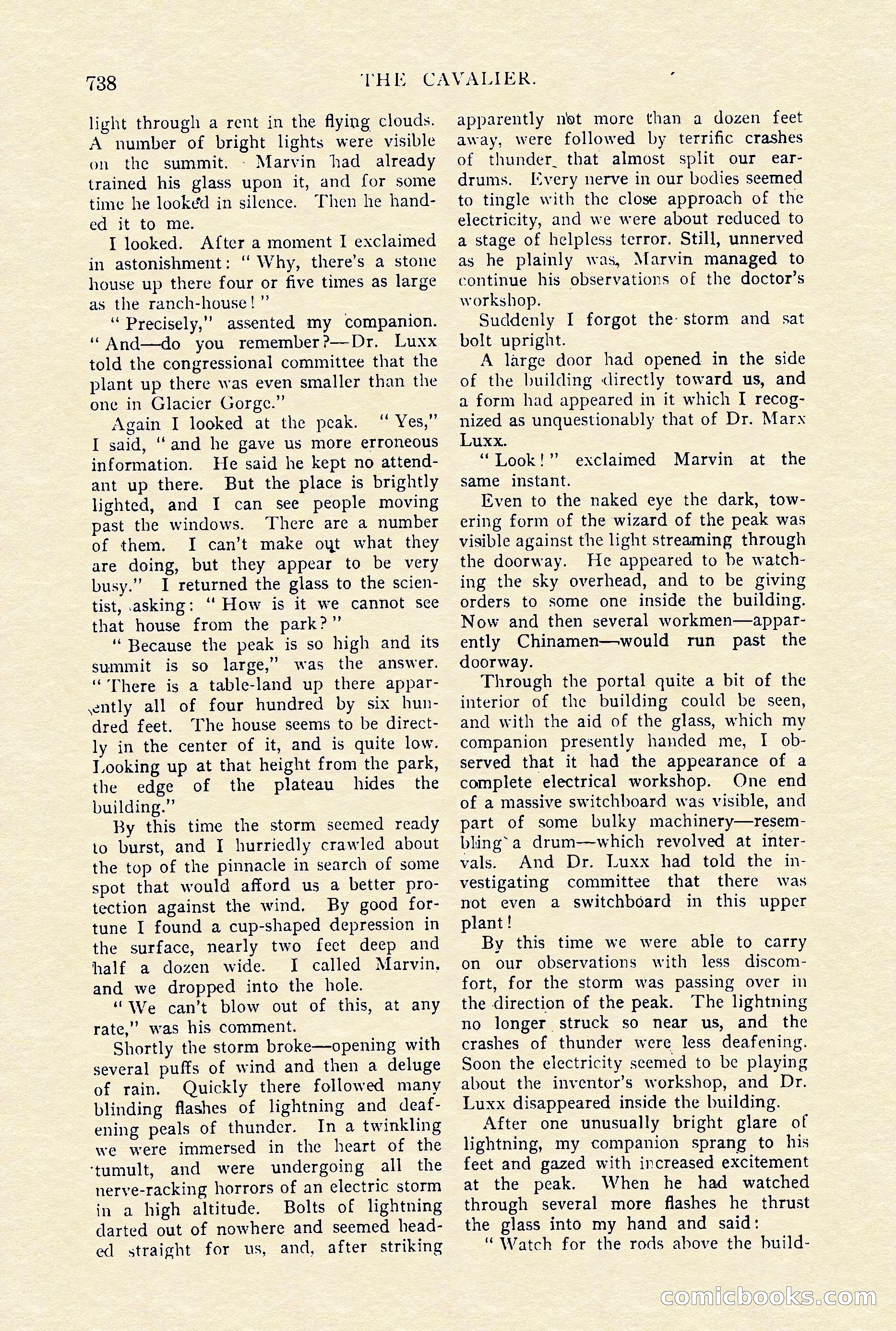 The Cavalier, January 1910 — page 162 of 204