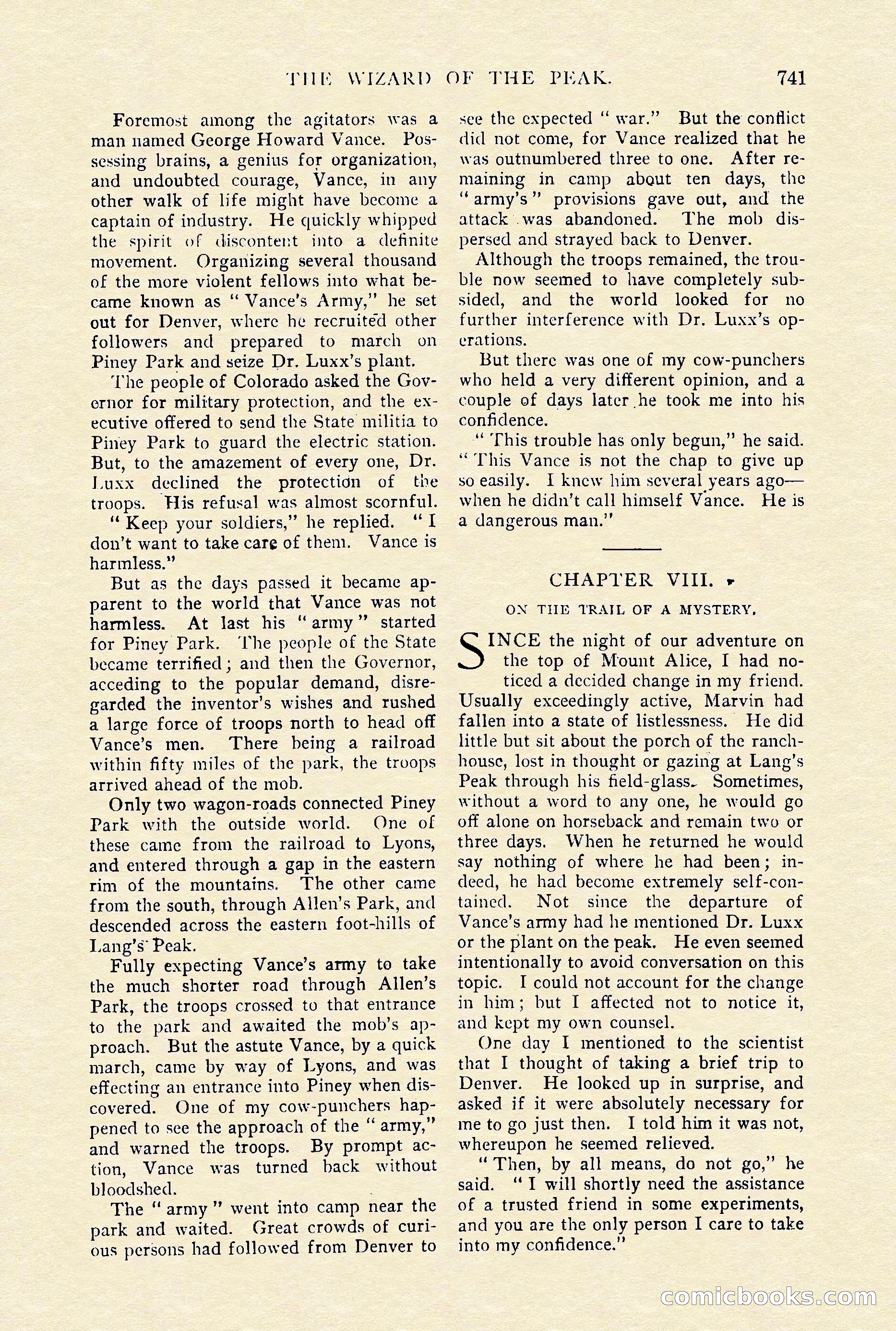 The Cavalier, January 1910 — page 165 of 204