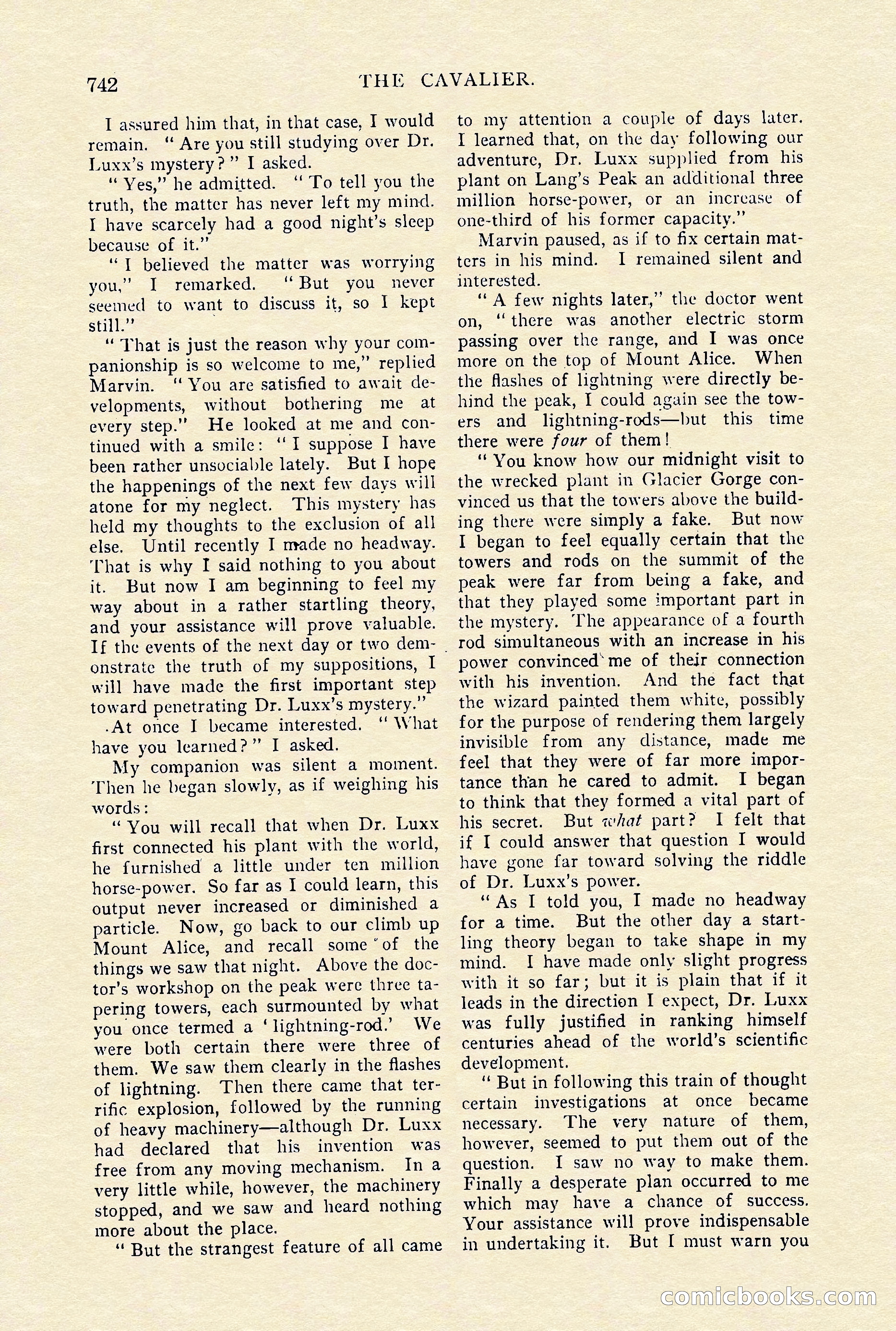 The Cavalier, January 1910 — page 166 of 204