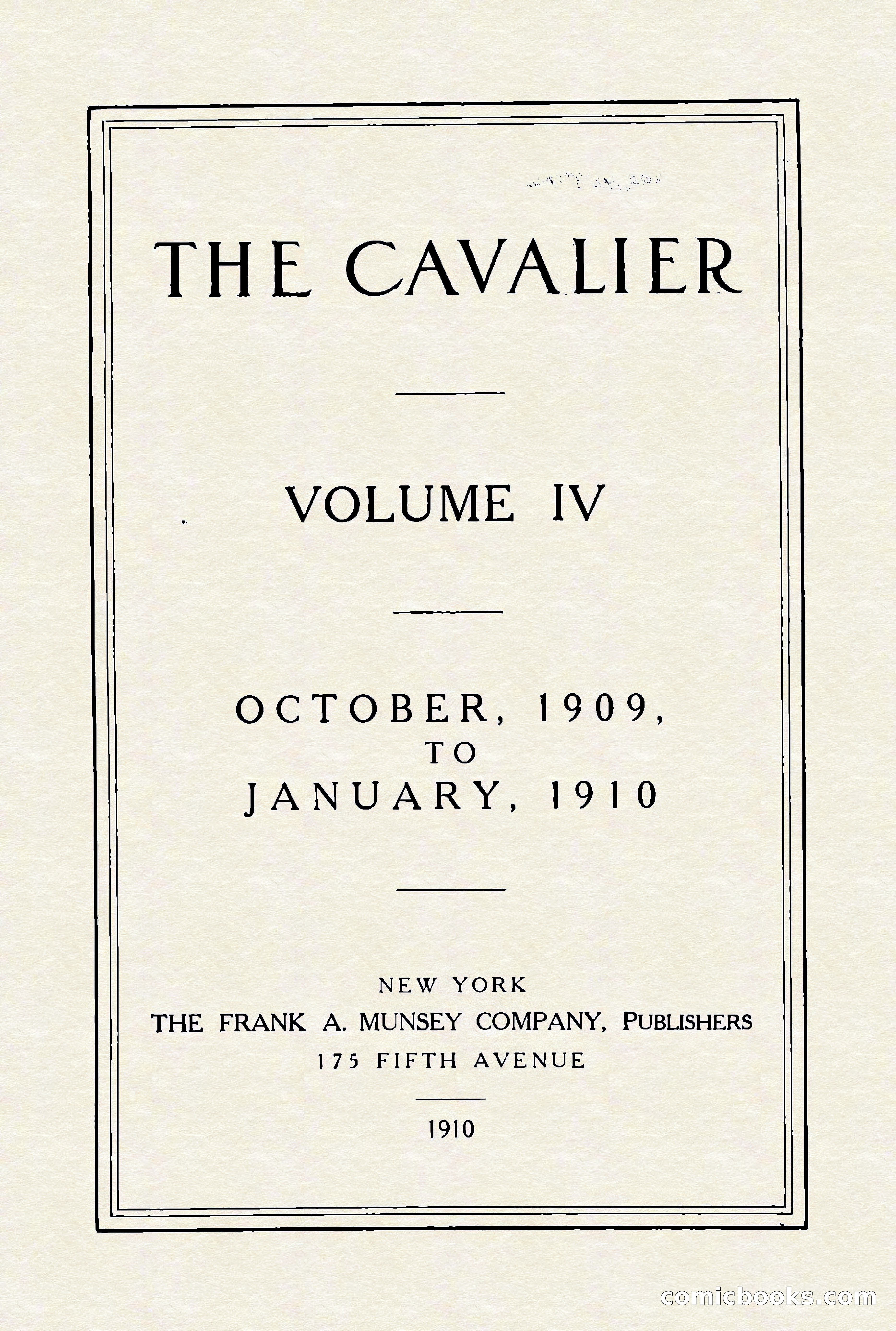 The Cavalier, January 1910 — page 189 of 204