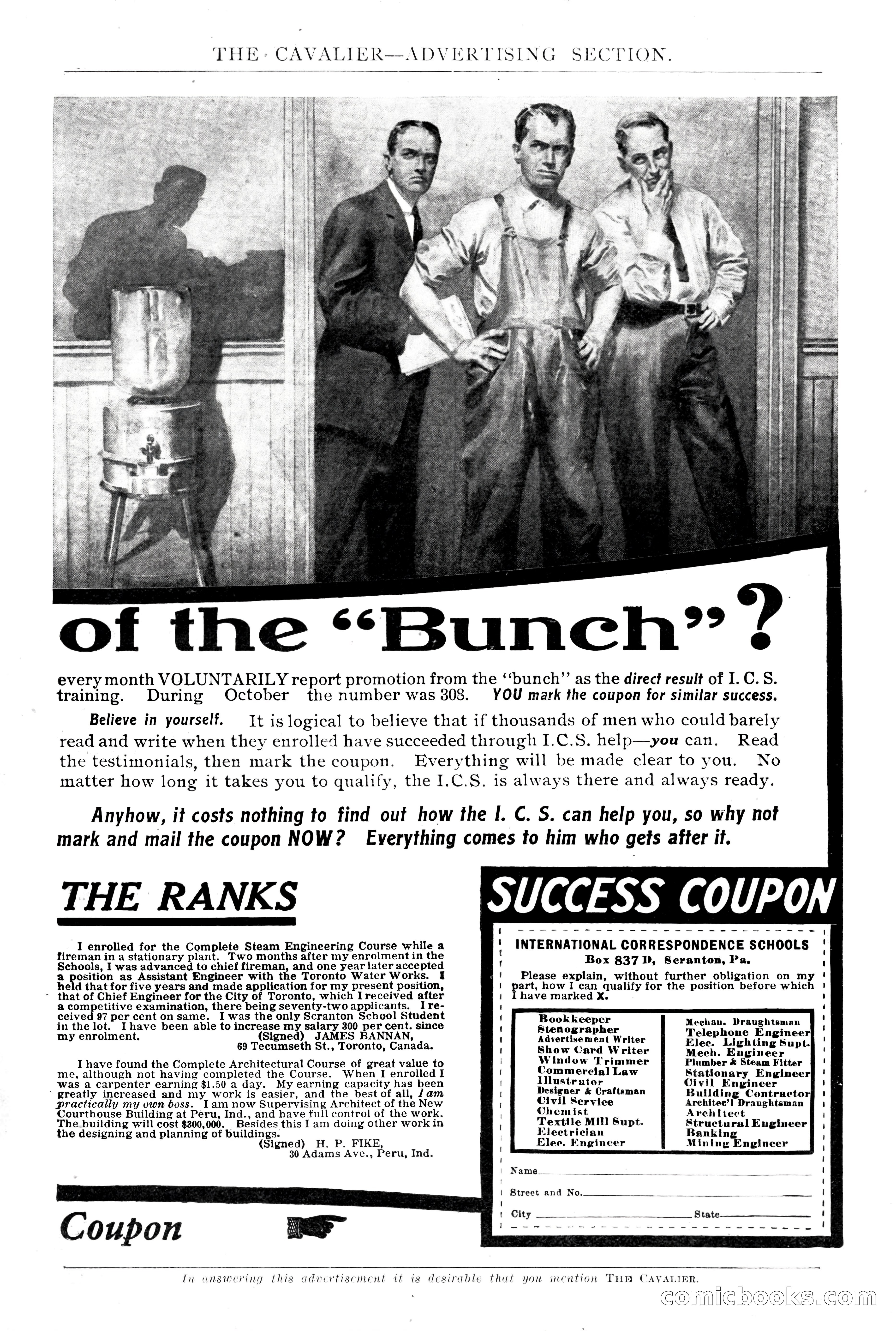 The Cavalier, January 1910 — page 195 of 204