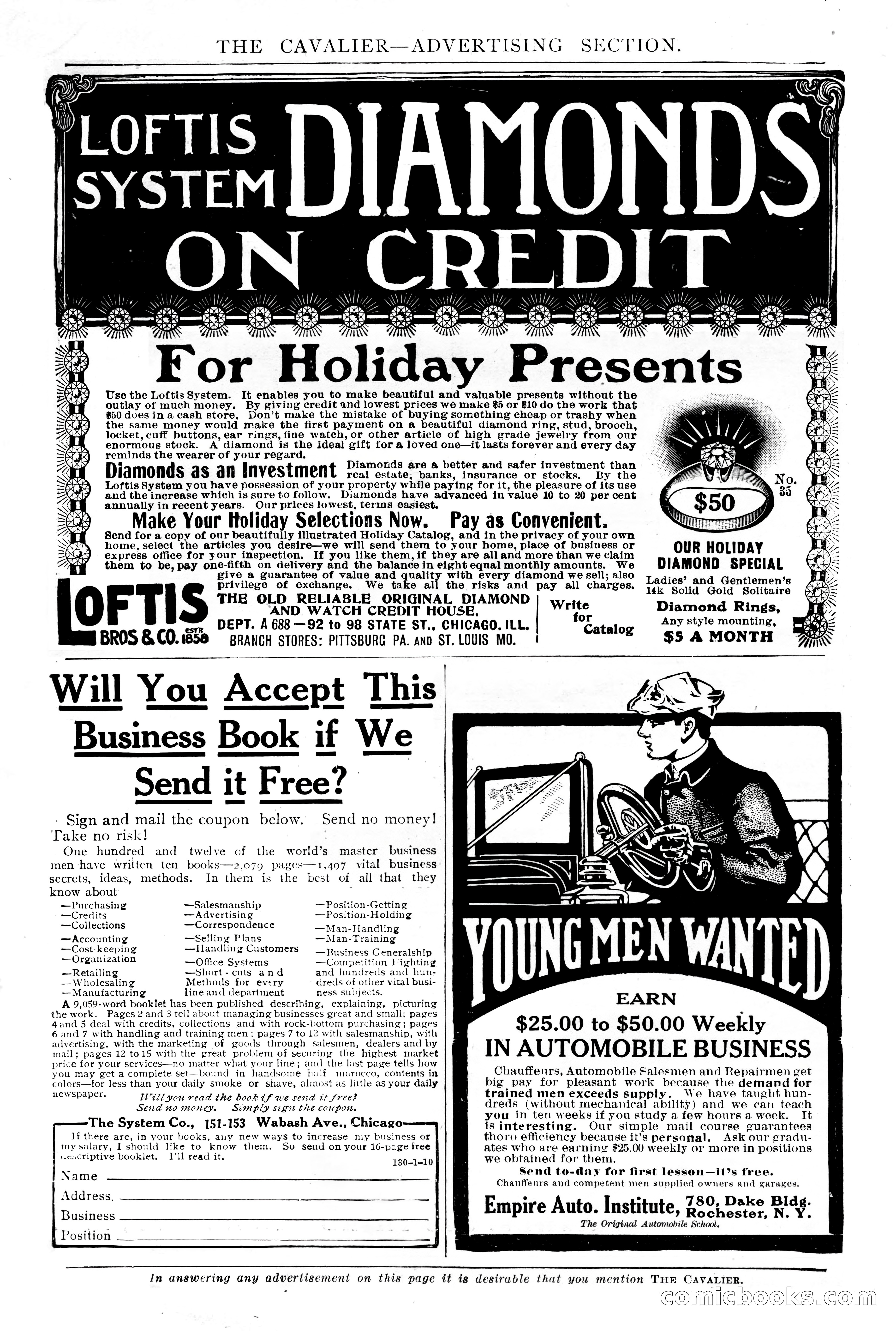 The Cavalier, January 1910 — page 199 of 204