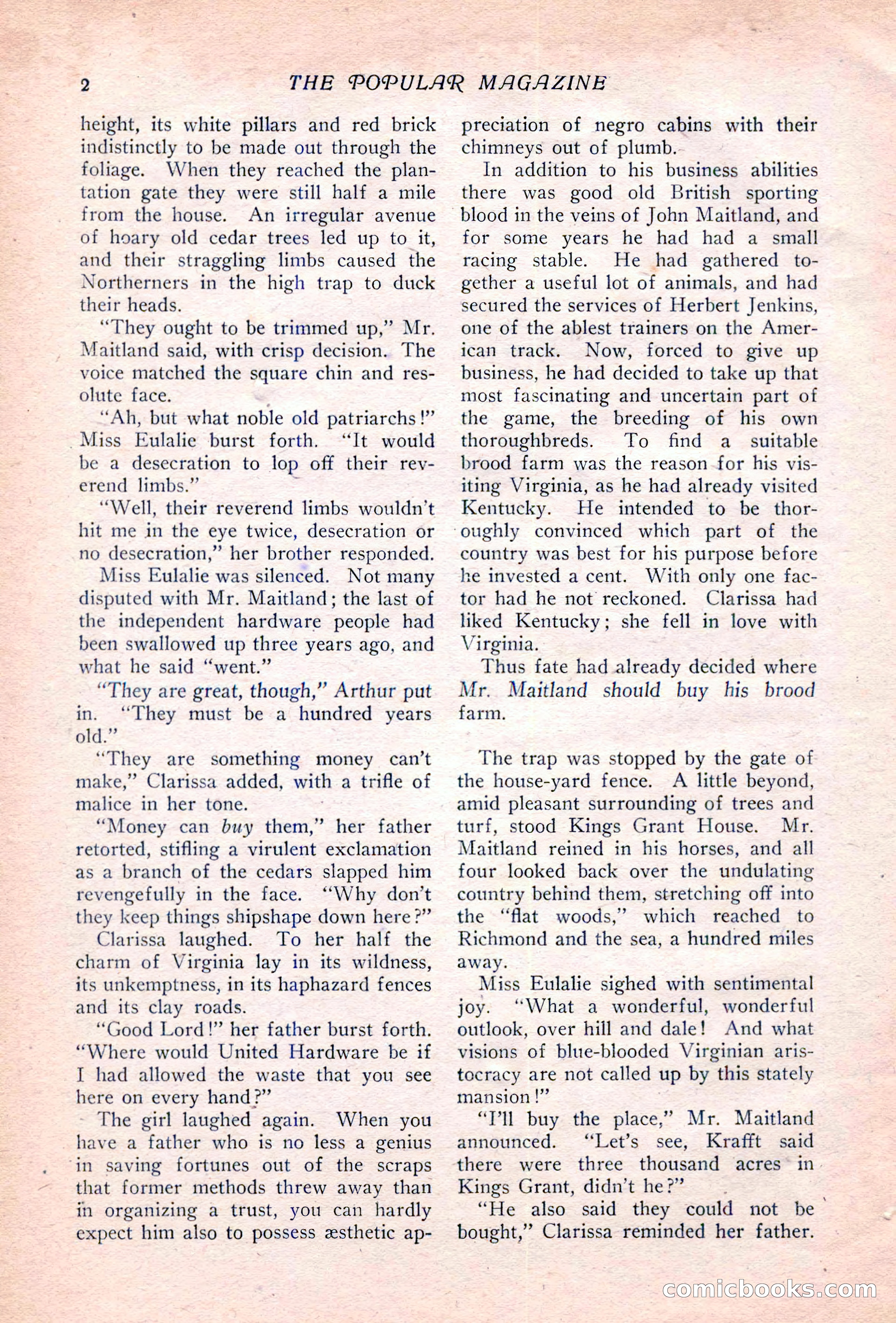 The Popular Magazine, Vol. 36, No. 6 — page 8 of 252
