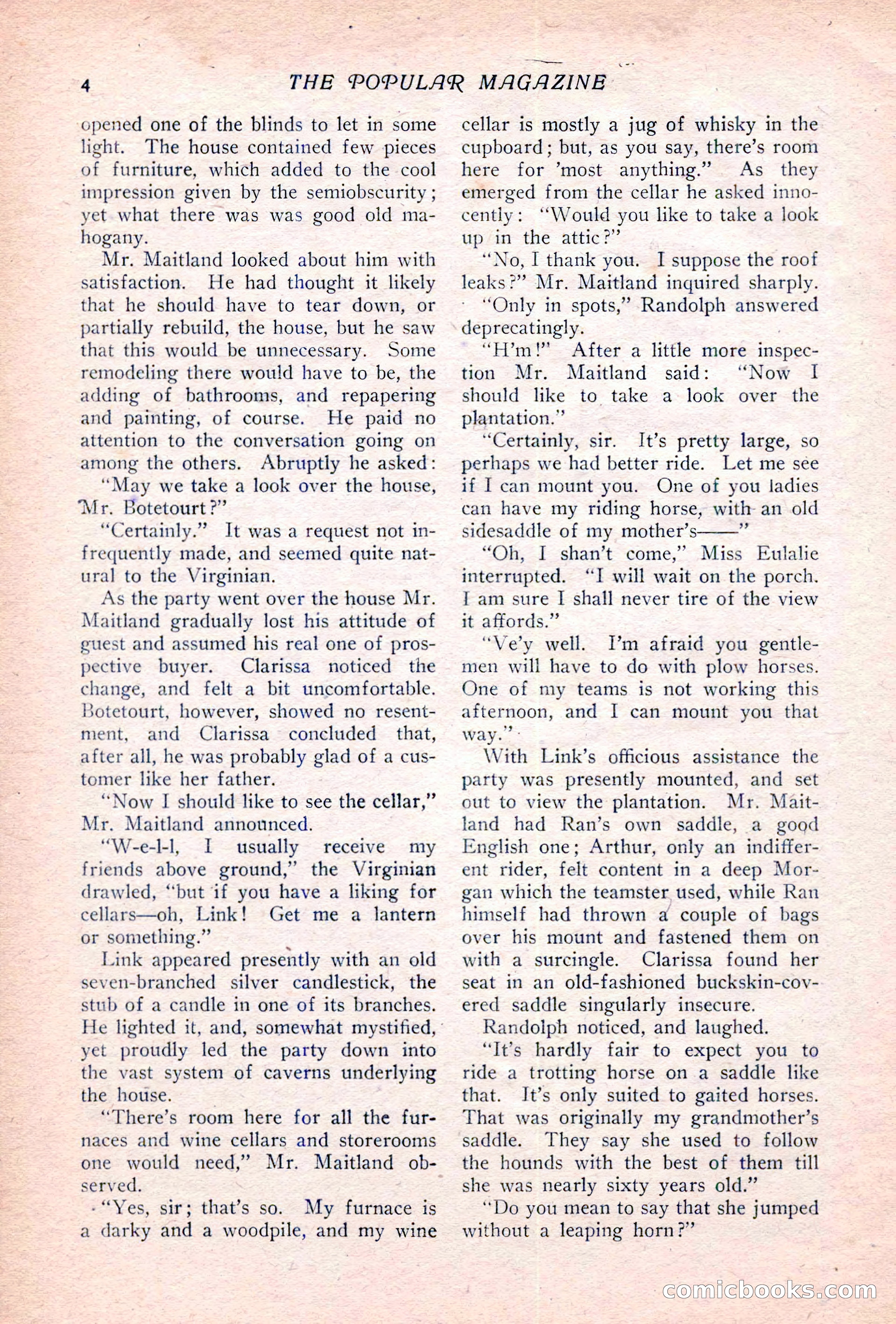 The Popular Magazine, Vol. 36, No. 6 — page 10 of 252