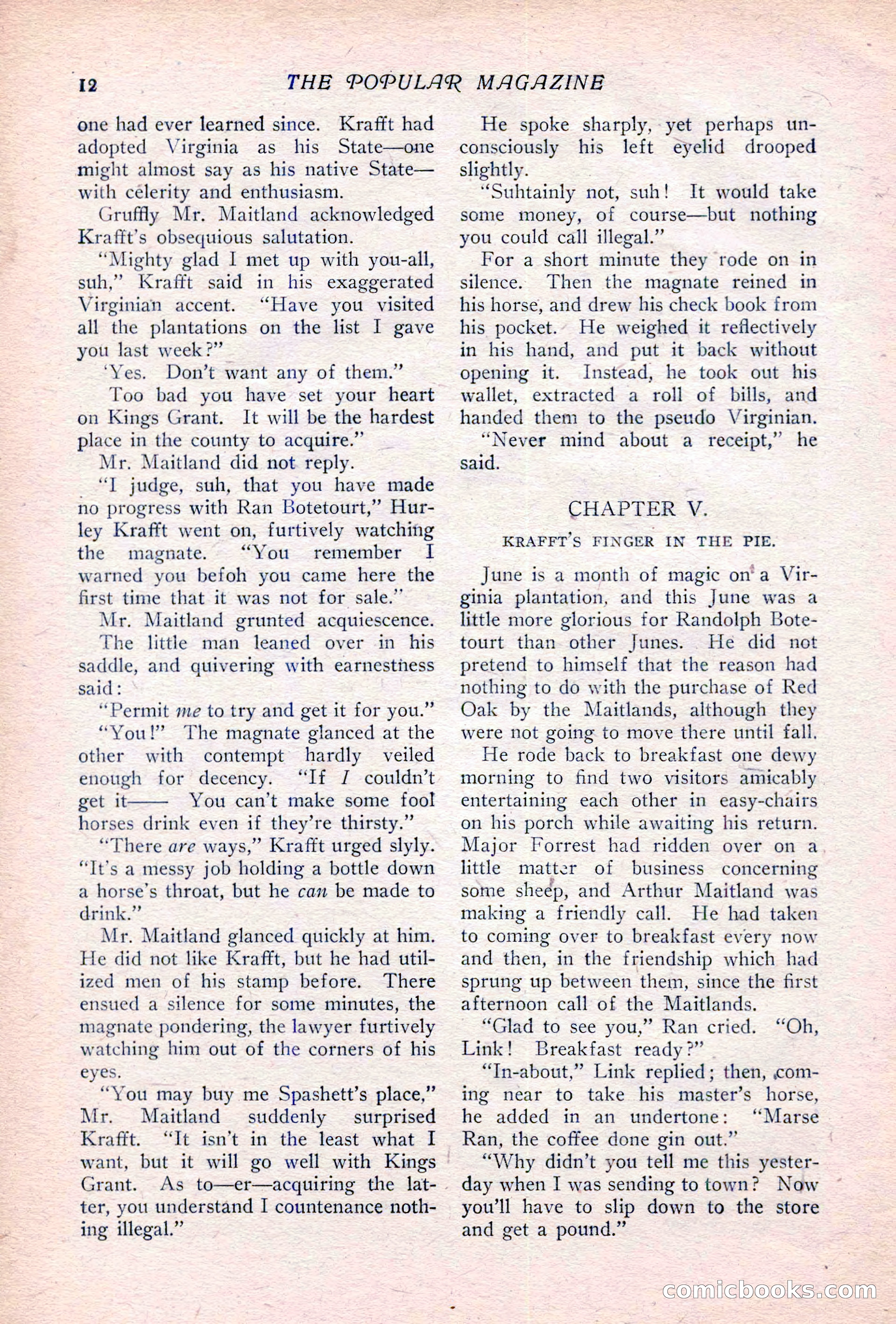 The Popular Magazine, Vol. 36, No. 6 — page 18 of 252