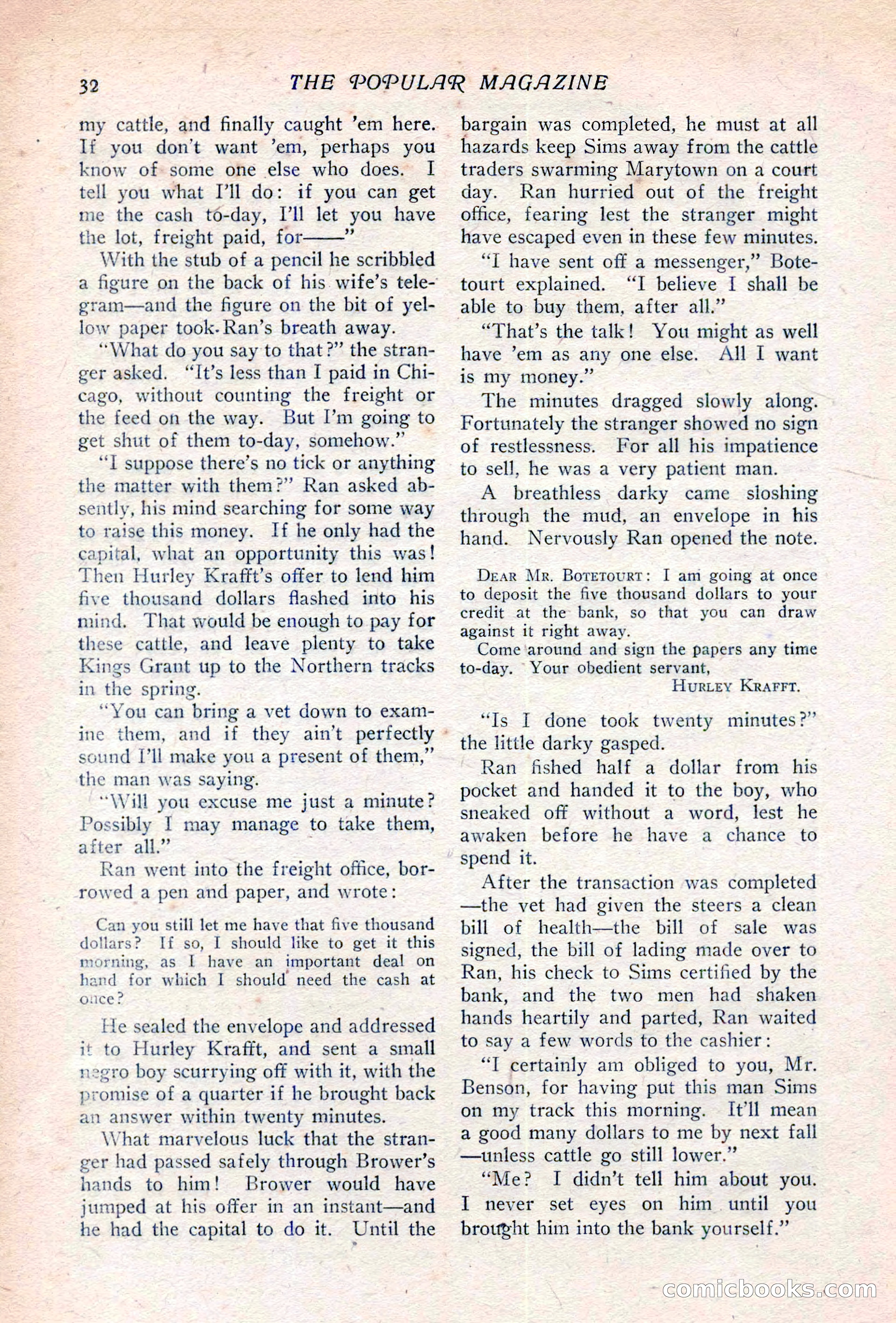 The Popular Magazine, Vol. 36, No. 6 — page 38 of 252