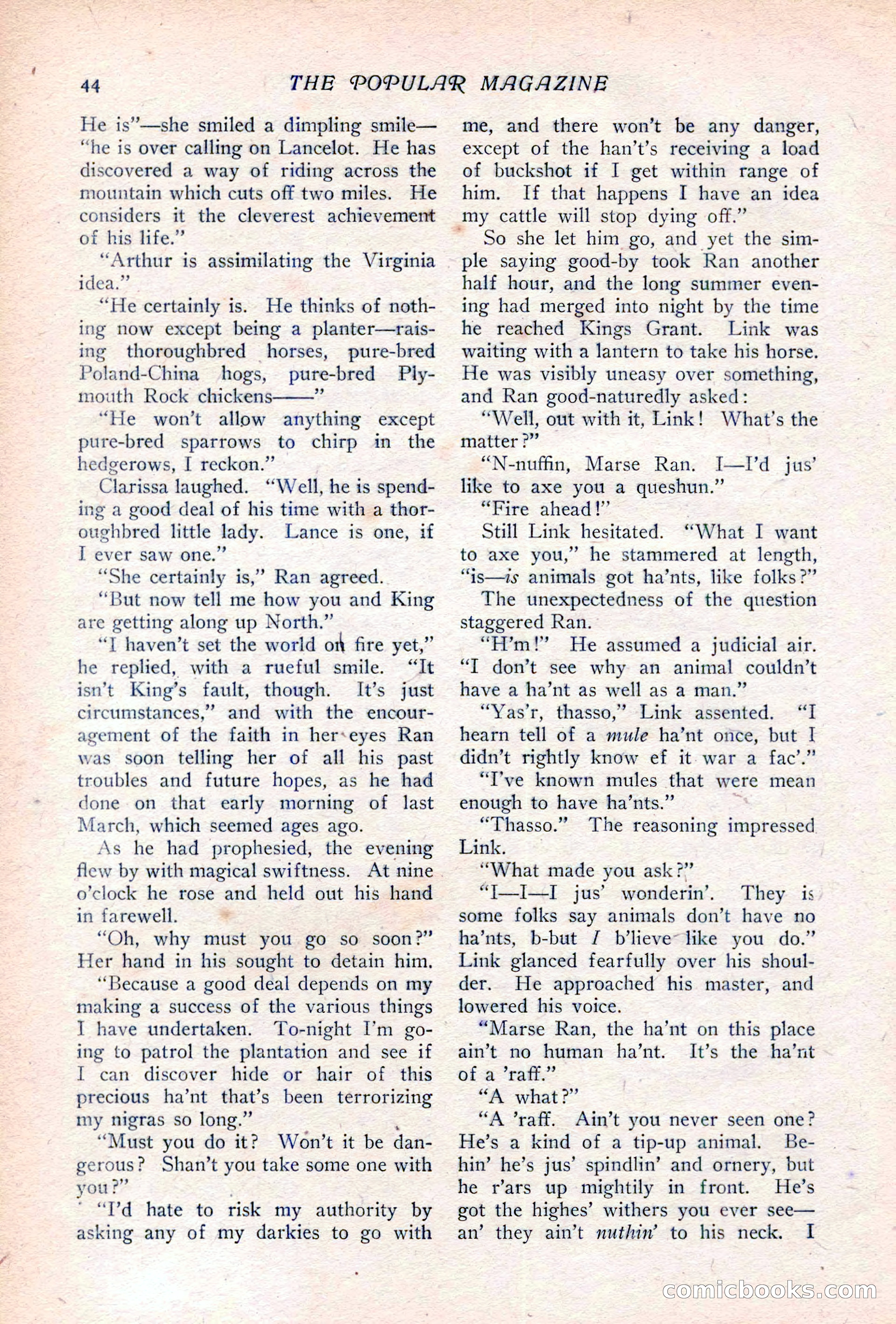 The Popular Magazine, Vol. 36, No. 6 — page 50 of 252