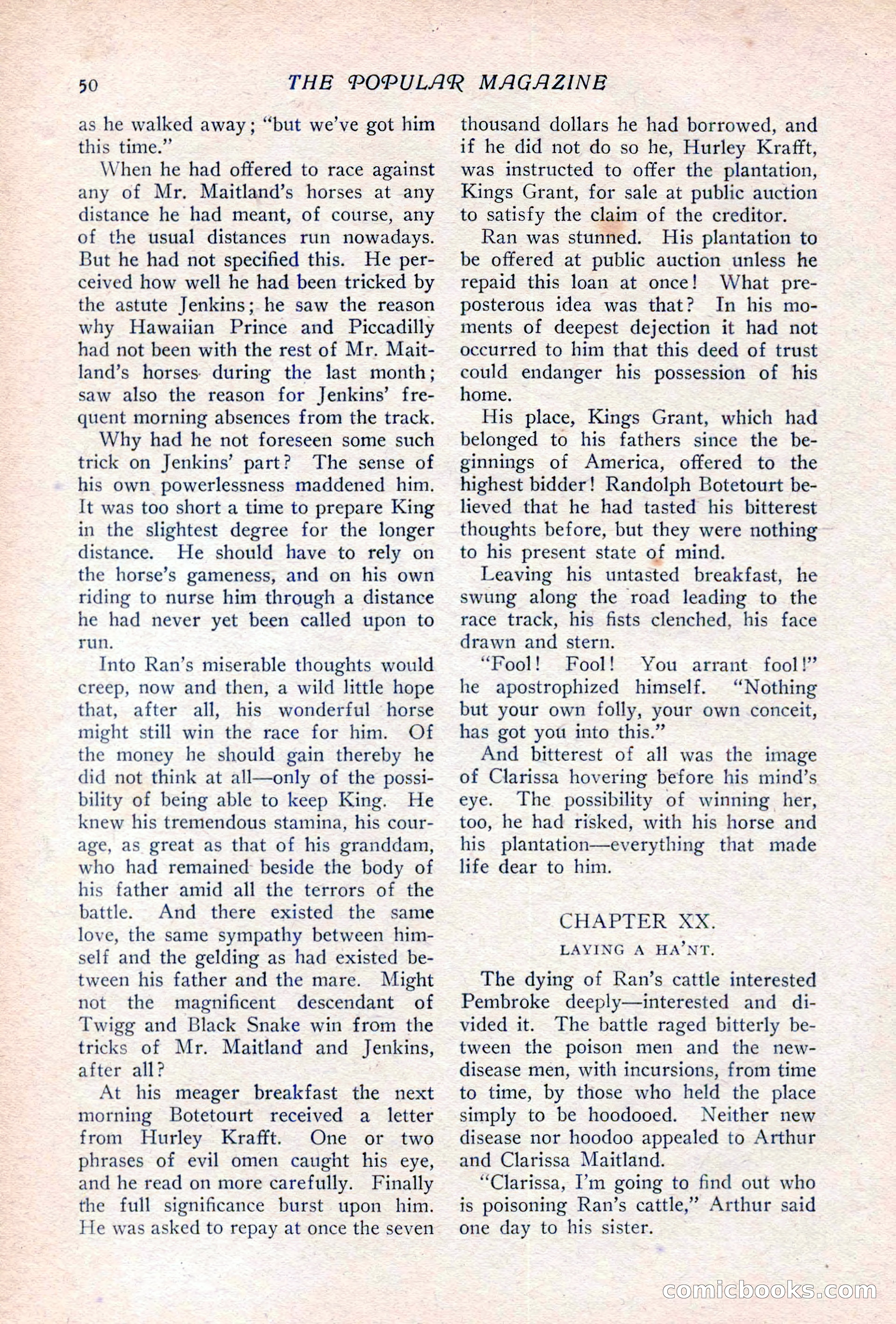 The Popular Magazine, Vol. 36, No. 6 — page 56 of 252