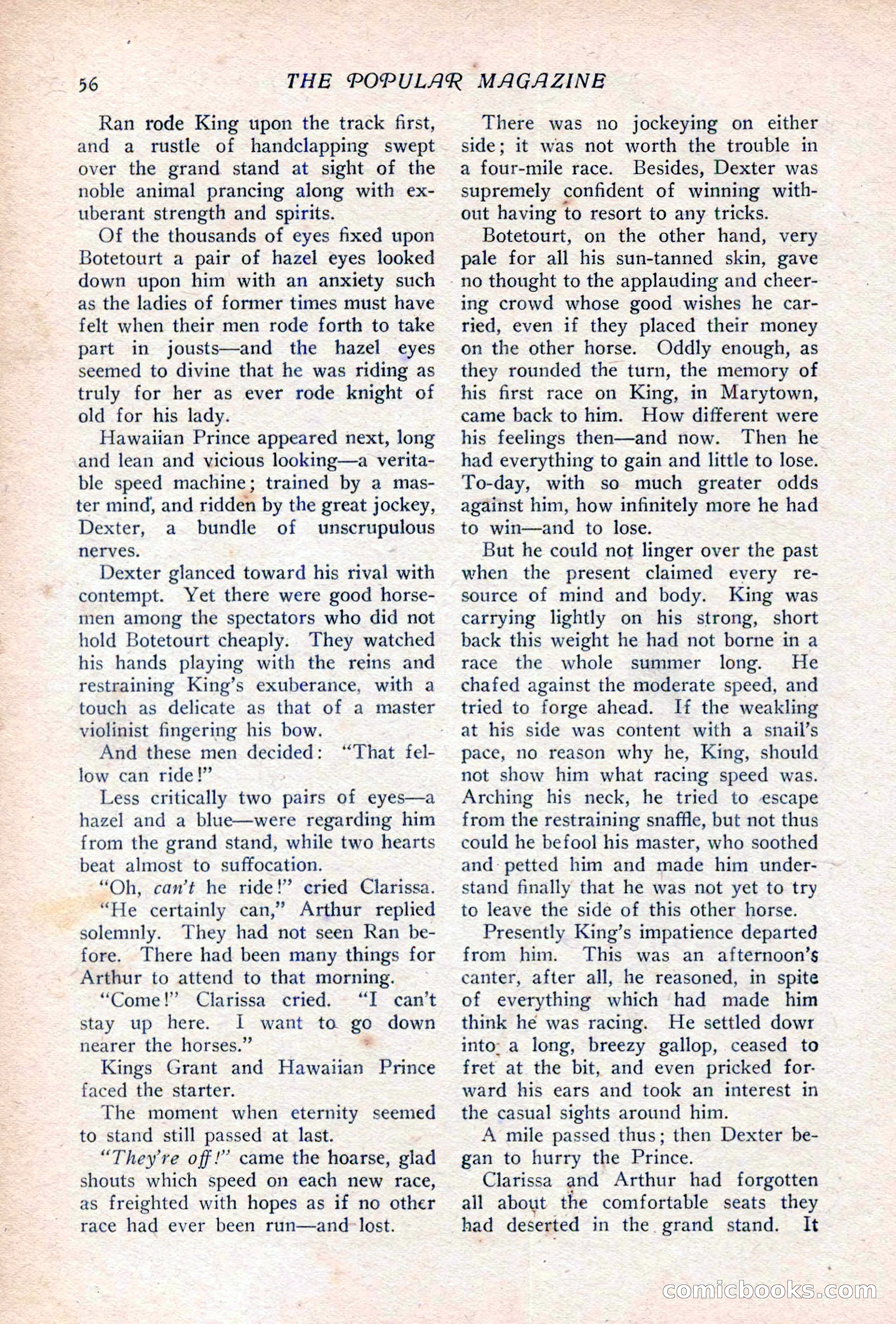 The Popular Magazine, Vol. 36, No. 6 — page 62 of 252