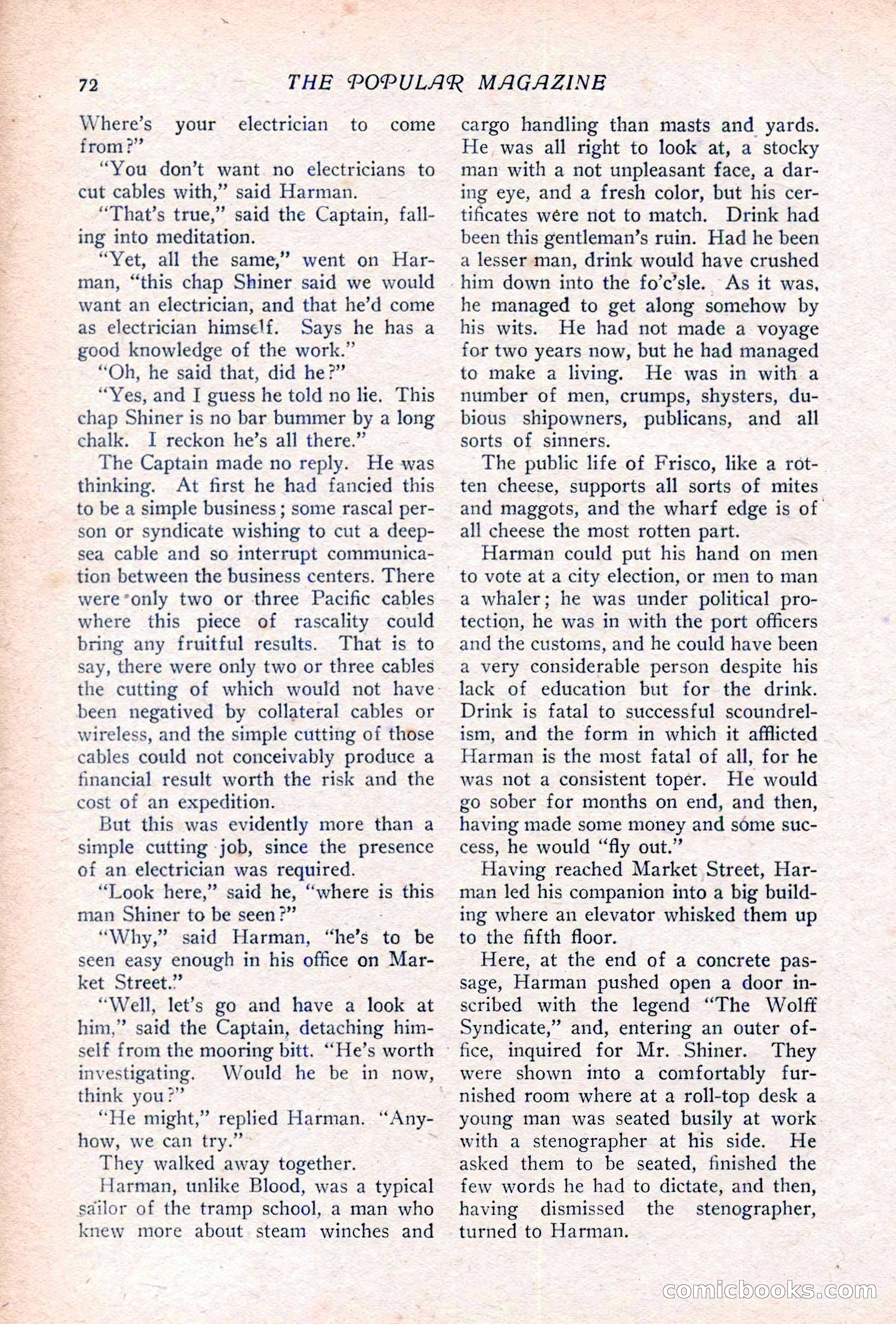 The Popular Magazine, Vol. 36, No. 6 — page 78 of 252