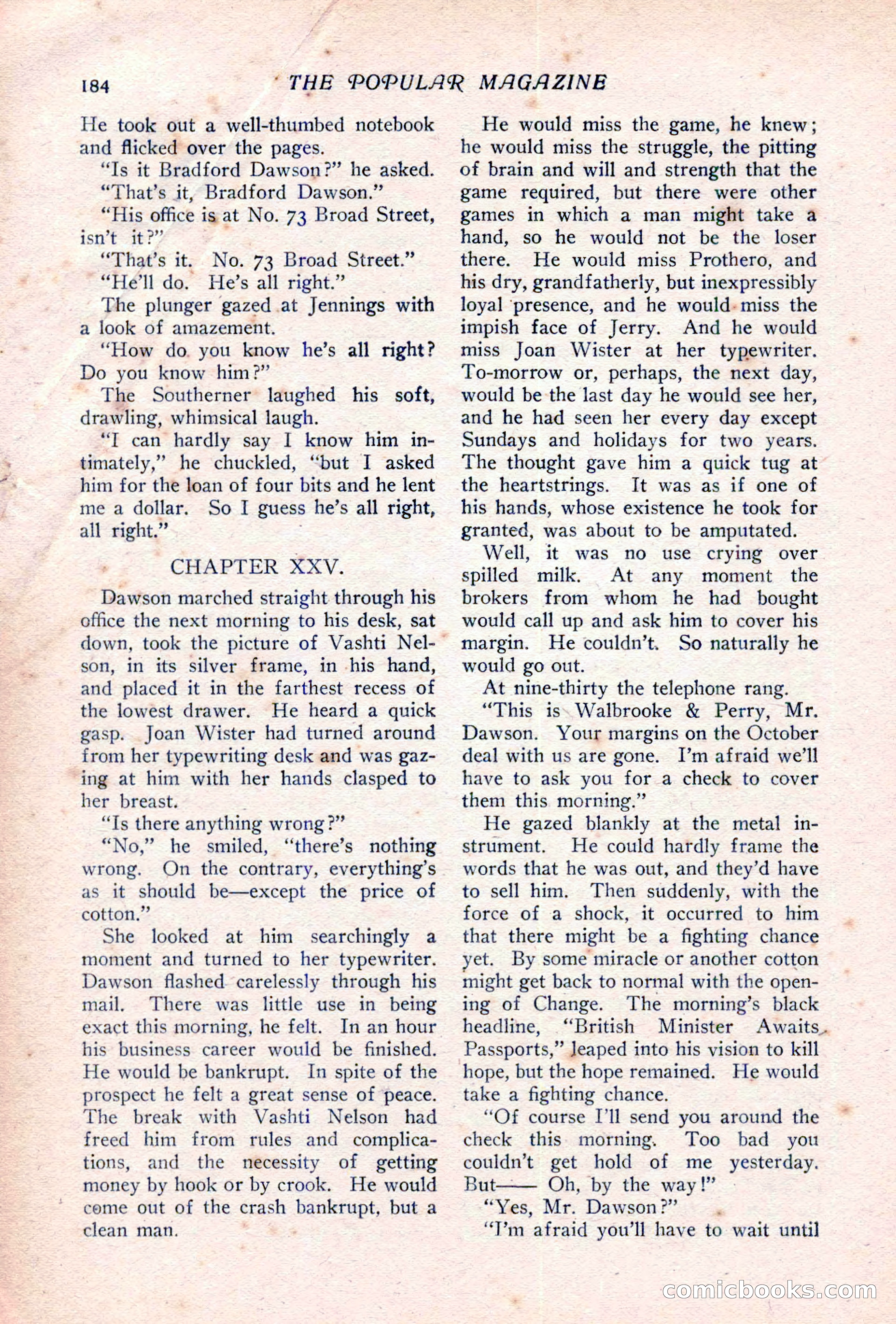The Popular Magazine, Vol. 36, No. 6 — page 190 of 252