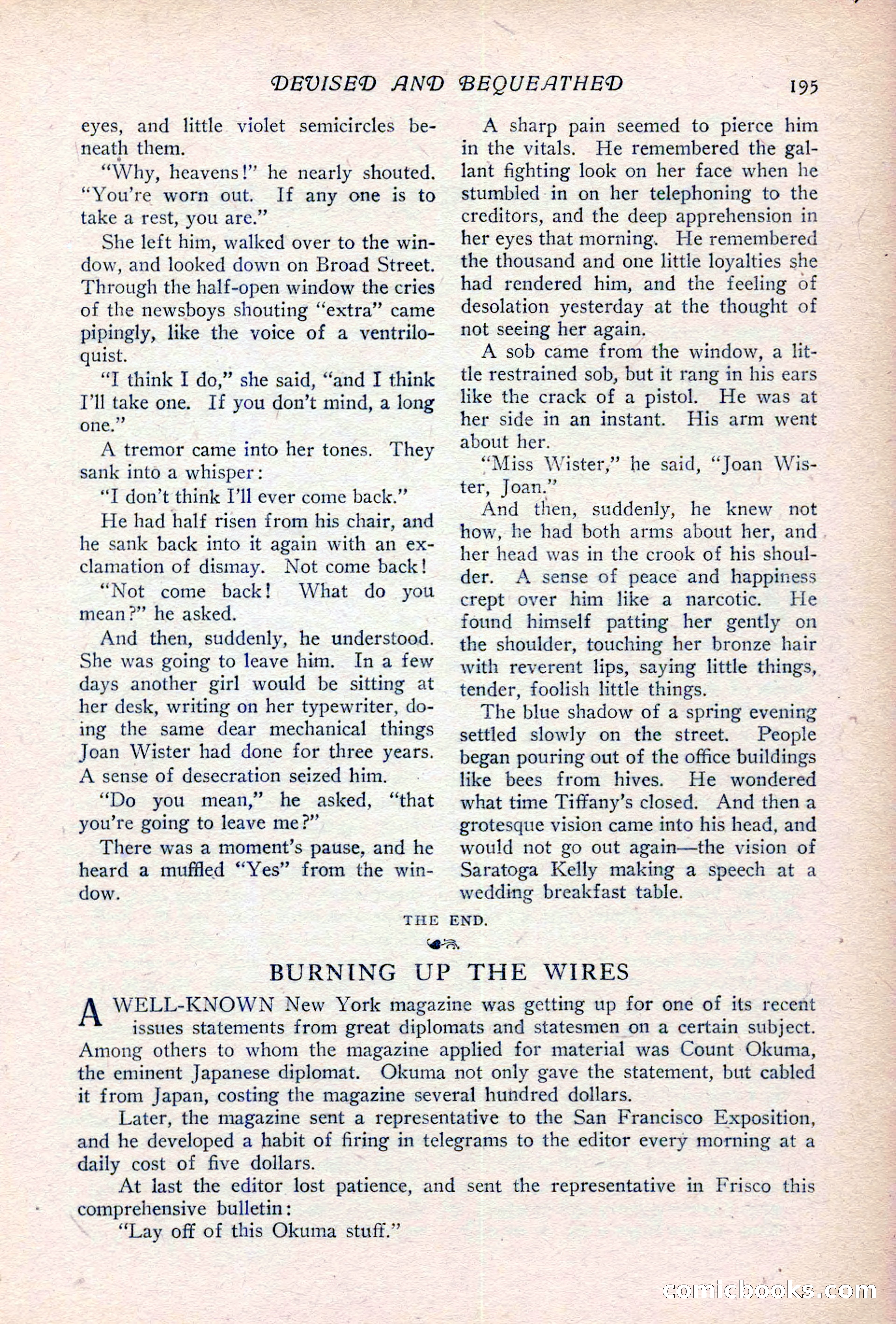 The Popular Magazine, Vol. 36, No. 6 — page 201 of 252