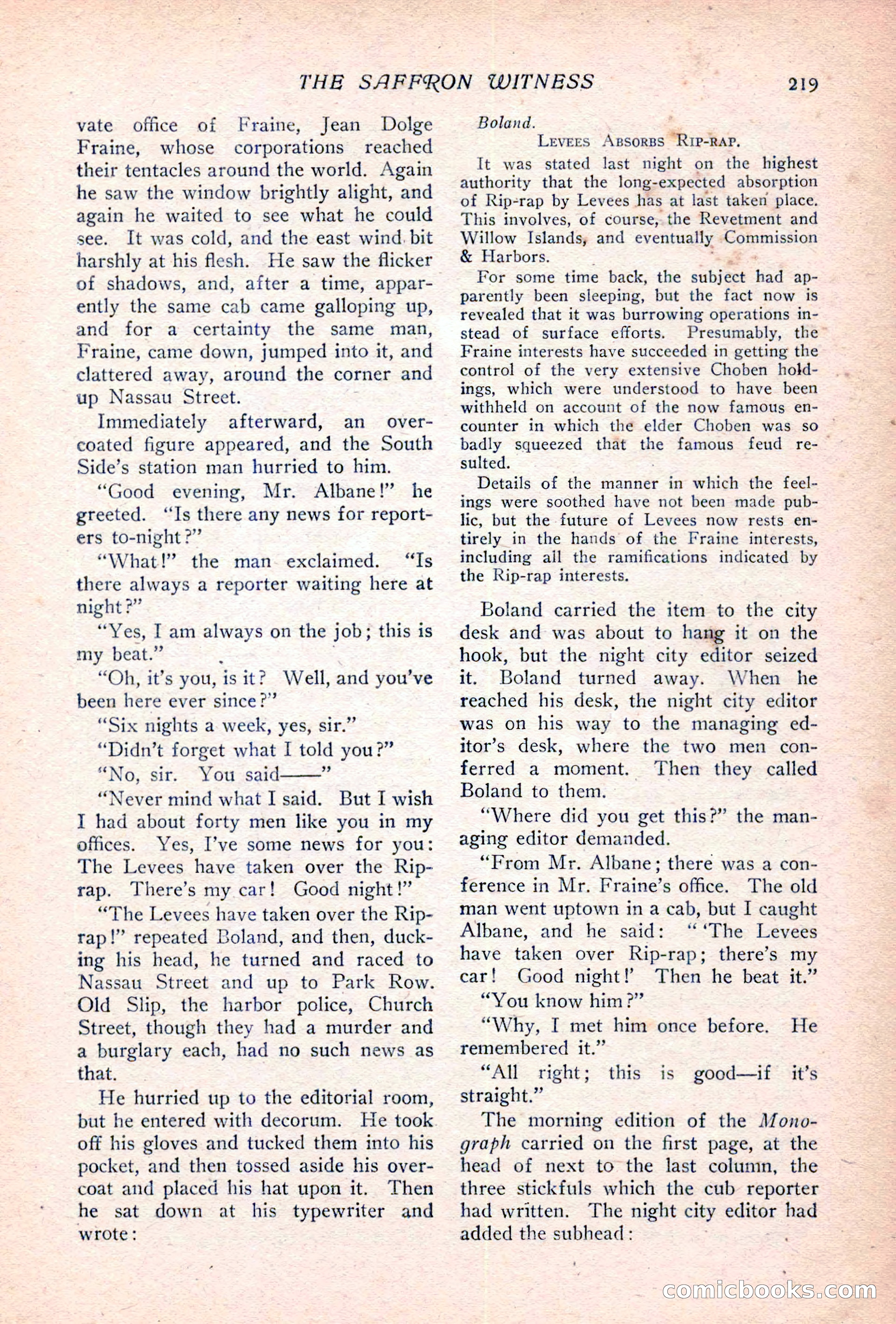 The Popular Magazine, Vol. 36, No. 6 — page 225 of 252