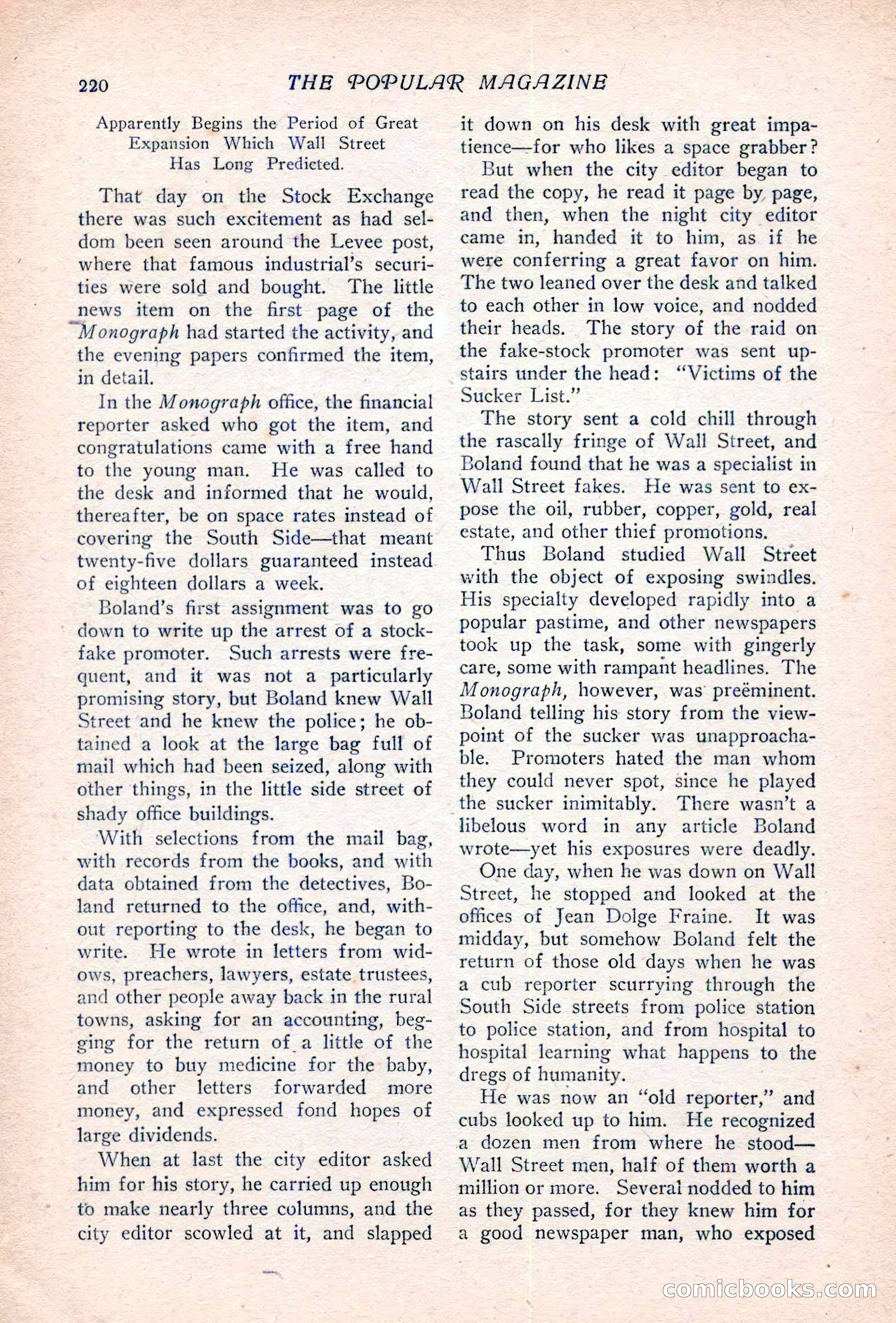 The Popular Magazine, Vol. 36, No. 6 — page 226 of 252