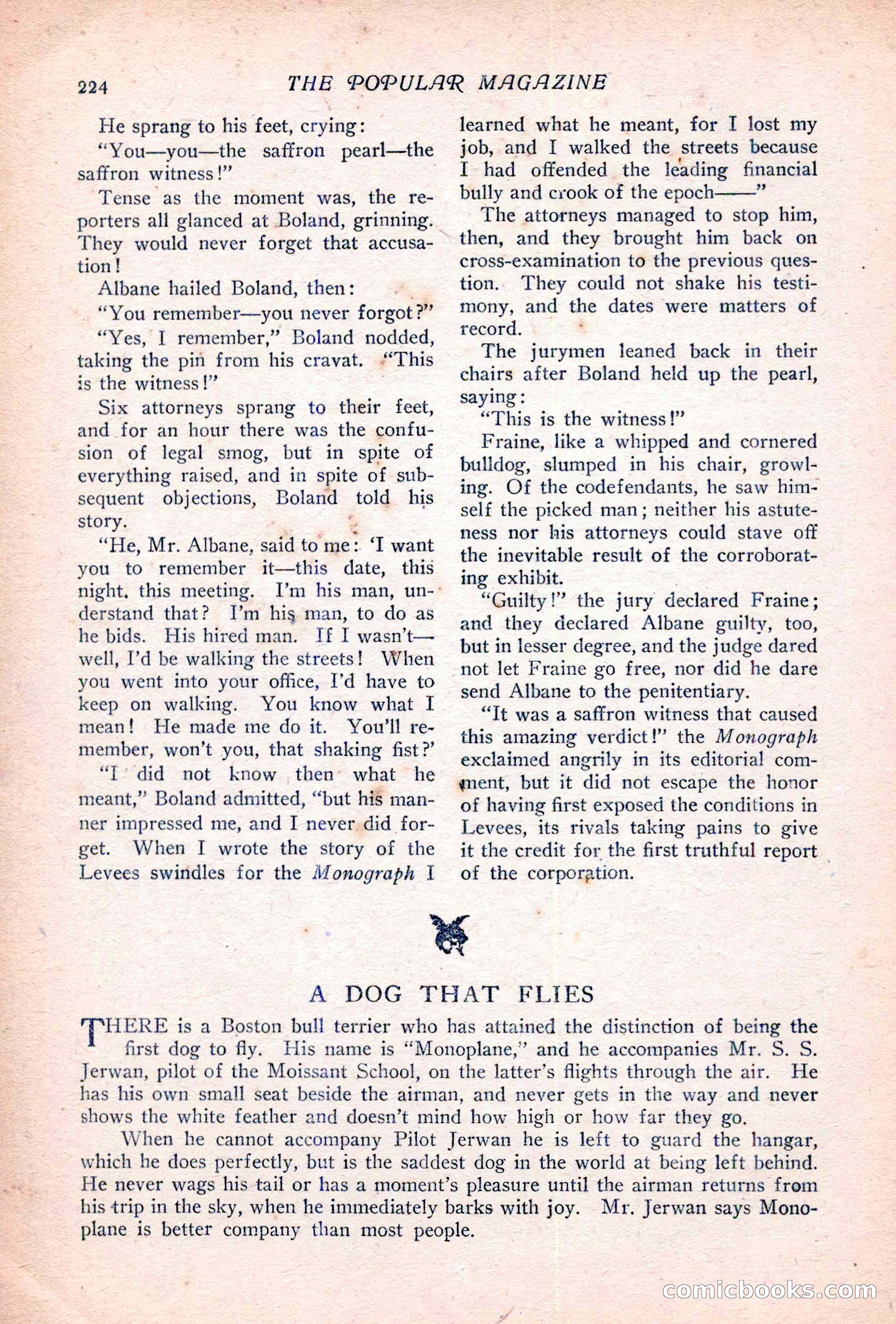 The Popular Magazine, Vol. 36, No. 6 — page 230 of 252