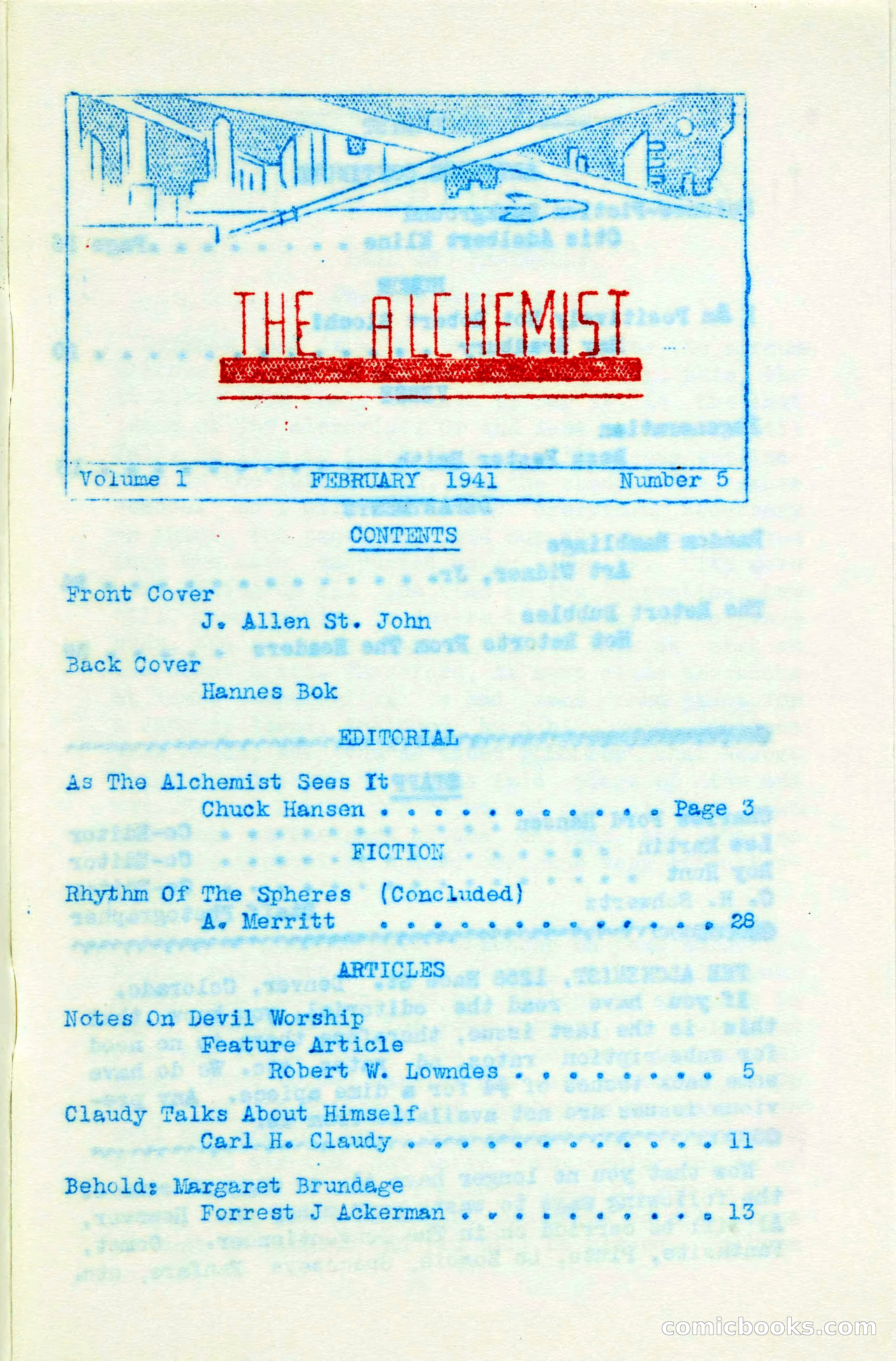 The Alchemist, Vol. 1, No. 5 — page 5 of 50