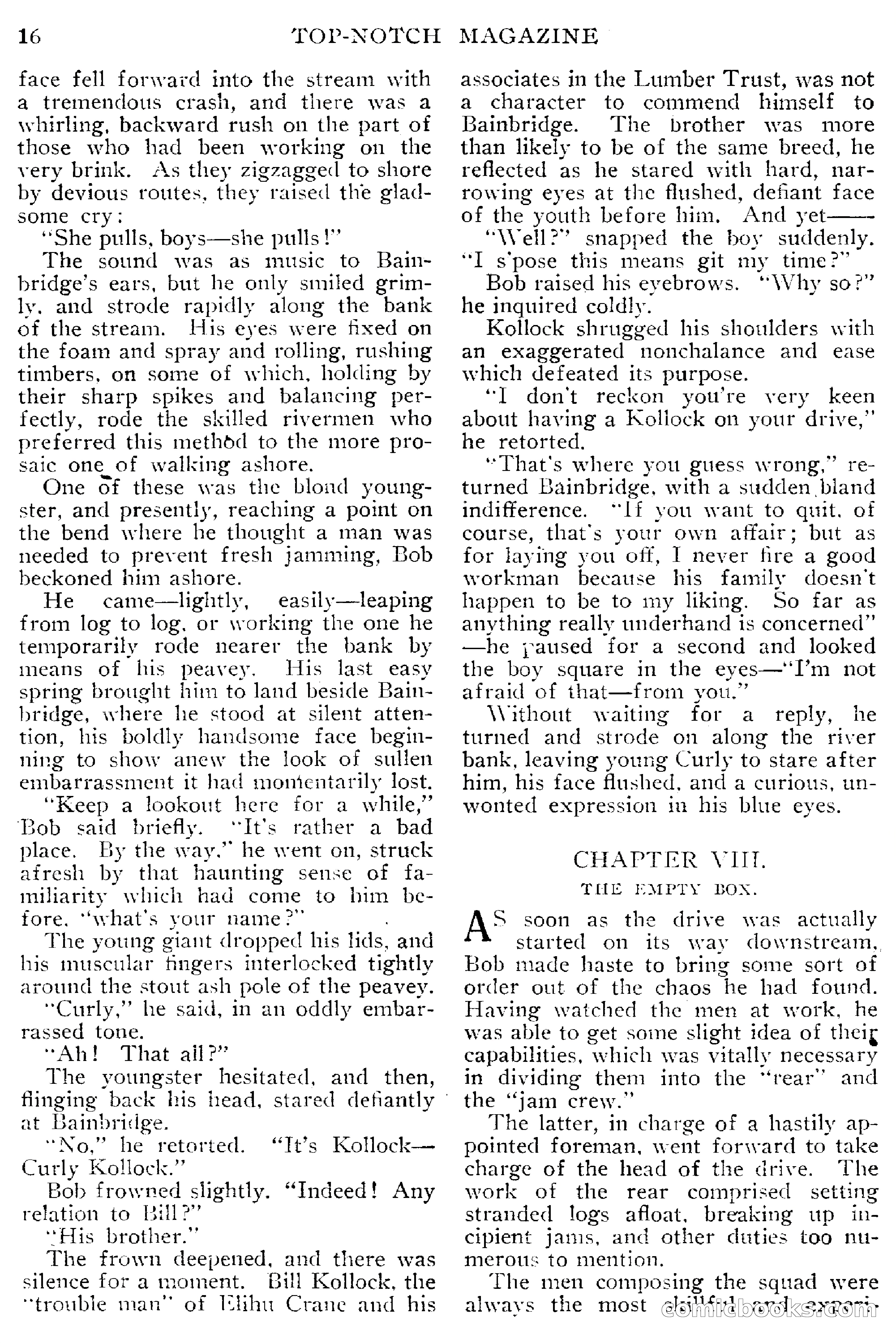 Top-Notch Magazine, March 1913 — page 22 of 204