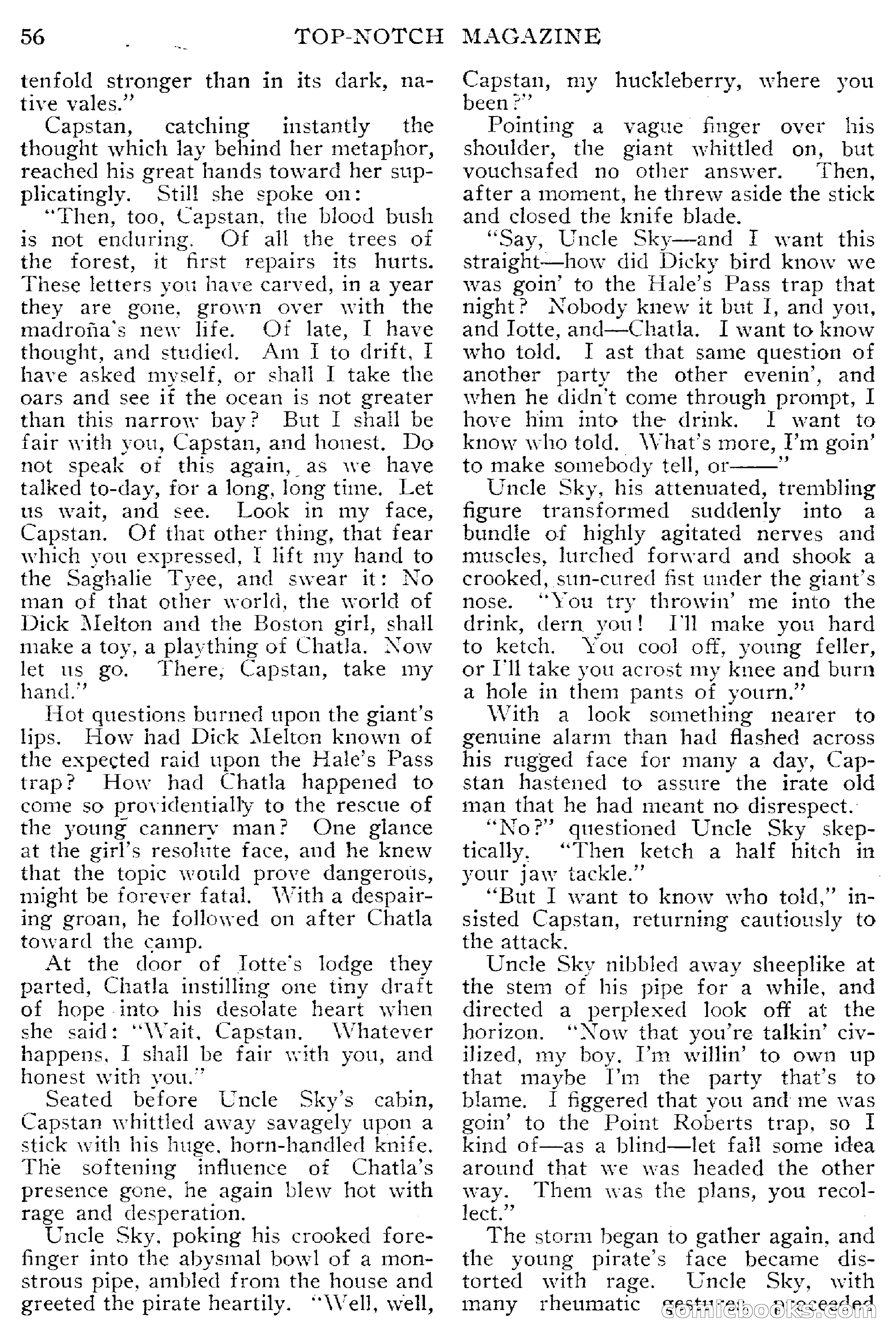 Top-Notch Magazine, March 1913 — page 62 of 204