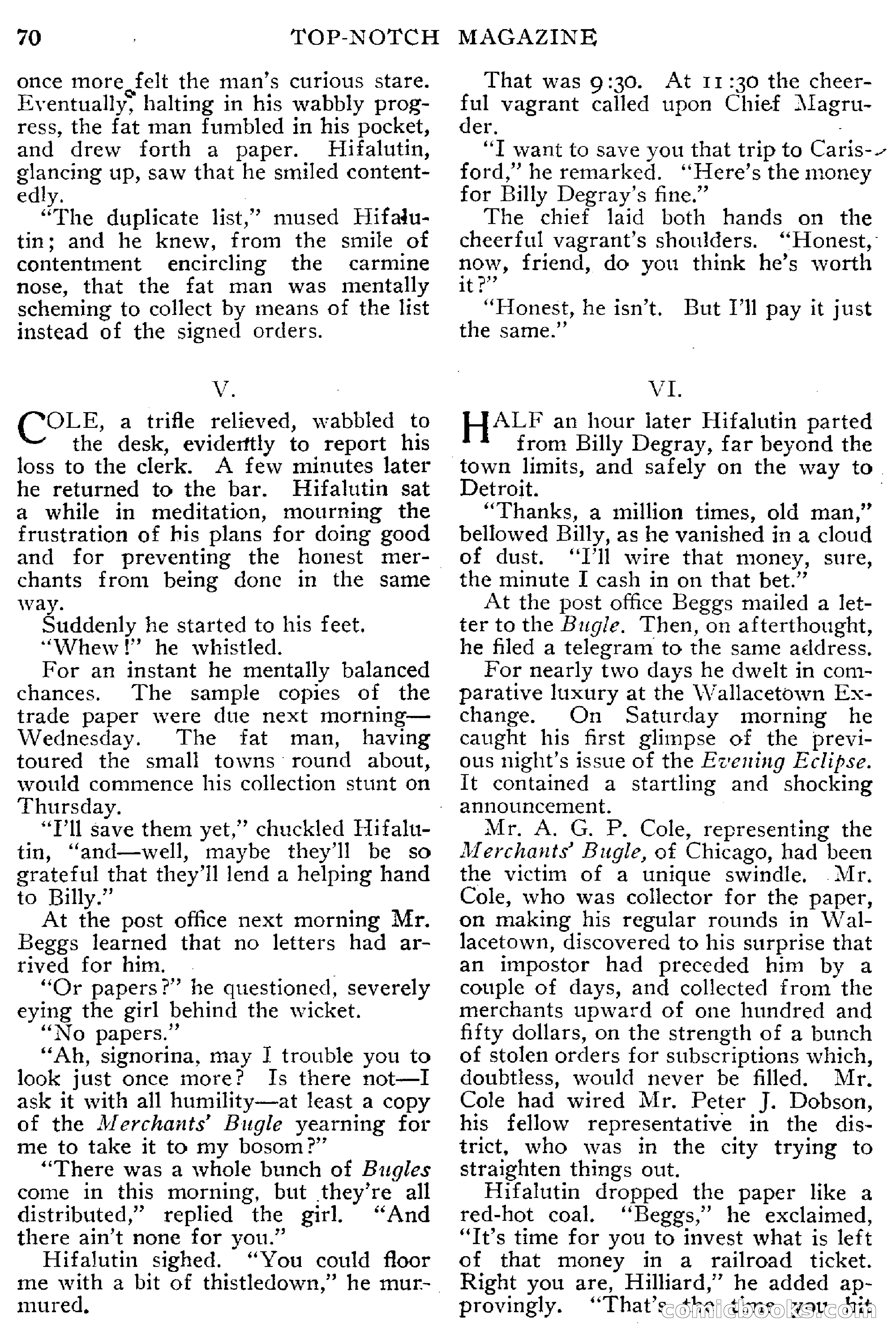 Top-Notch Magazine, March 1913 — page 76 of 204