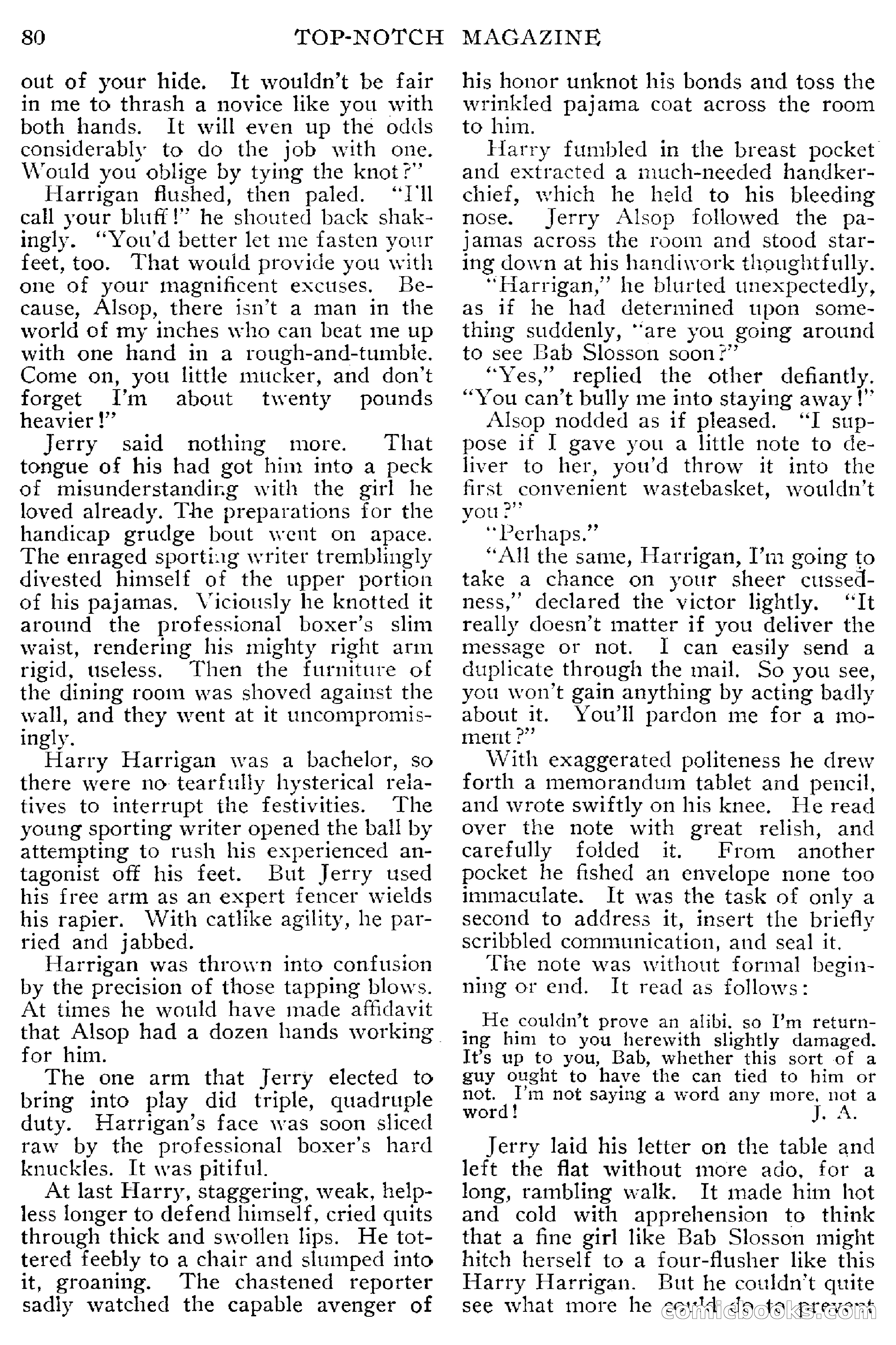 Top-Notch Magazine, March 1913 — page 86 of 204