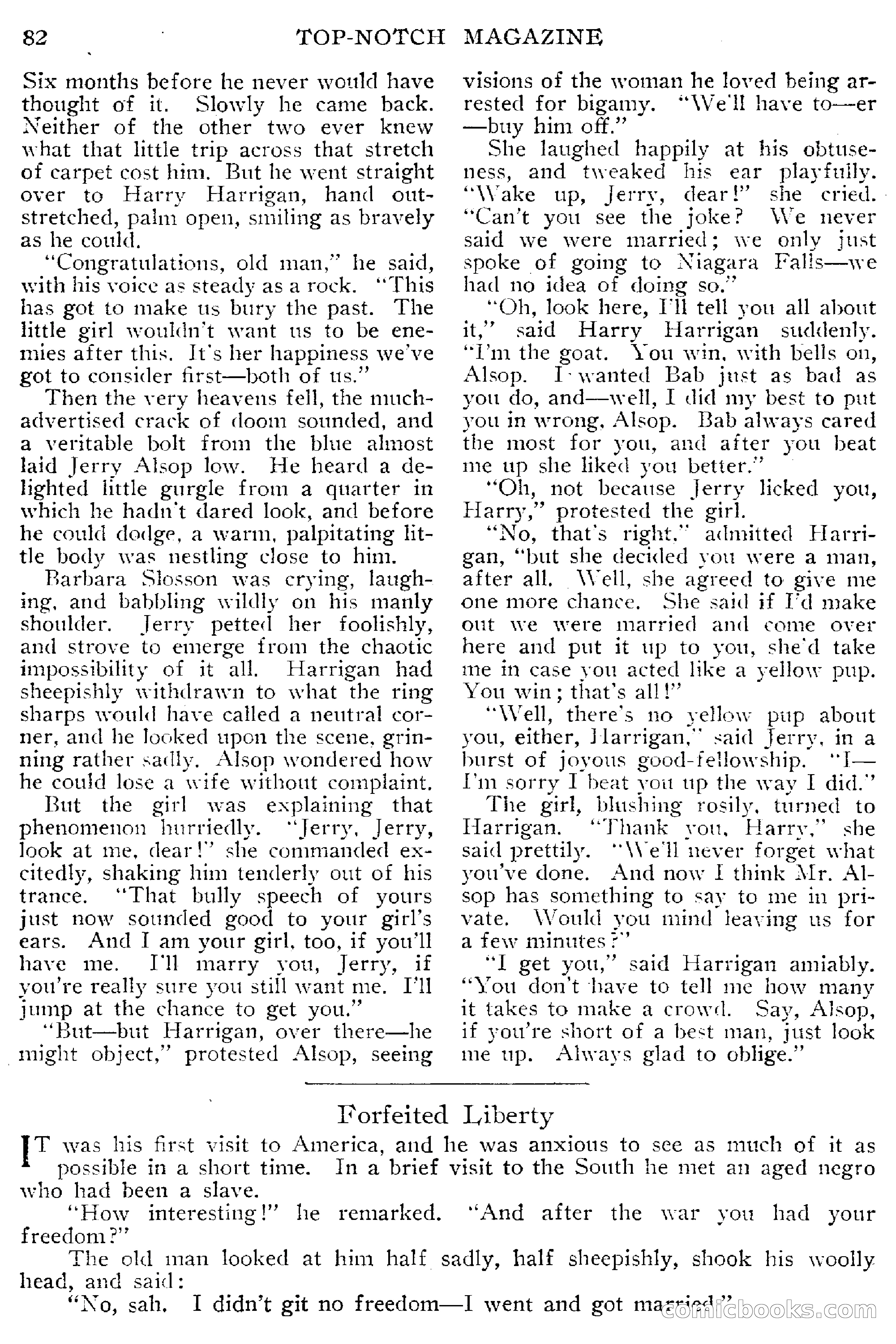 Top-Notch Magazine, March 1913 — page 88 of 204