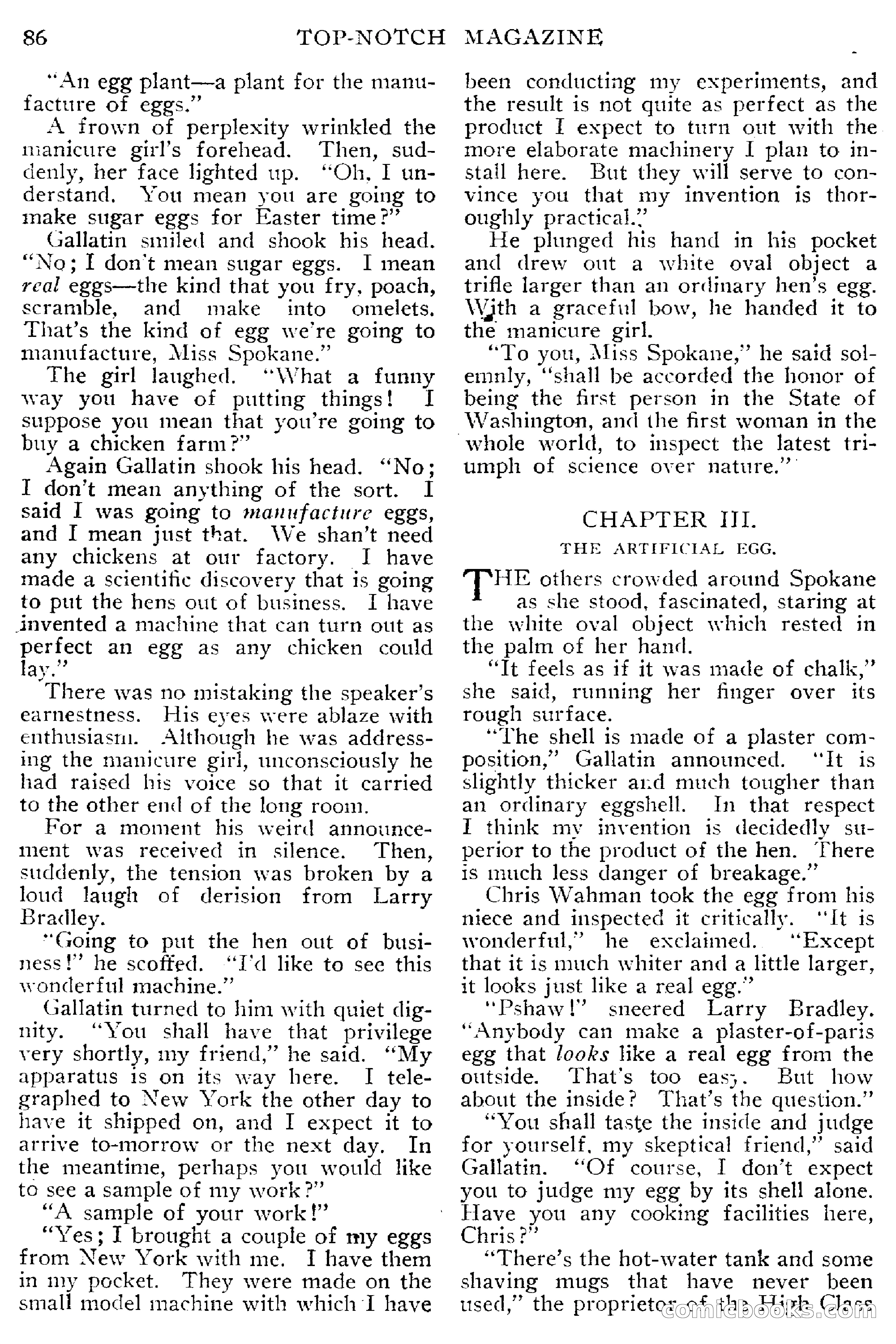 Top-Notch Magazine, March 1913 — page 92 of 204