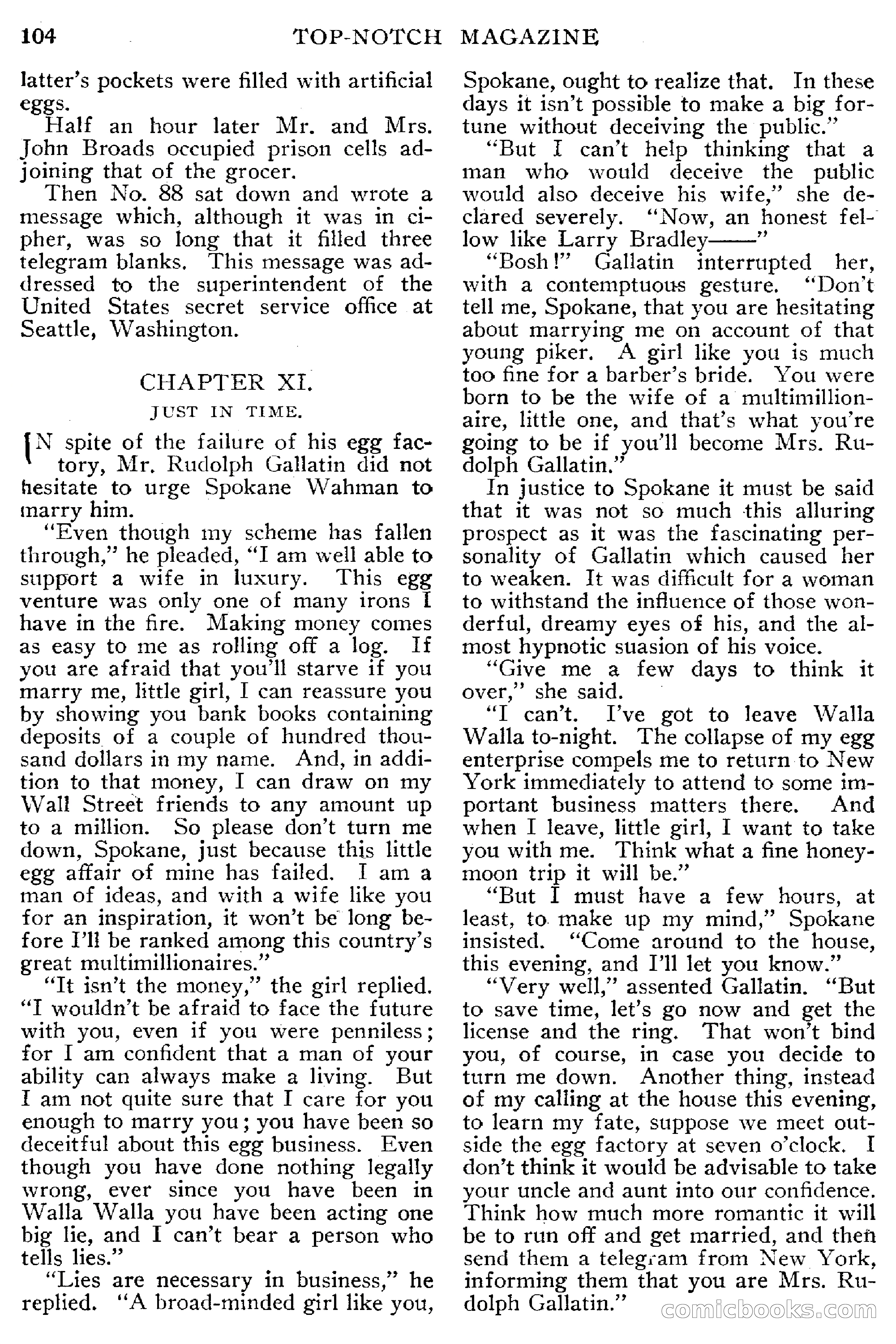 Top-Notch Magazine, March 1913 — page 110 of 204