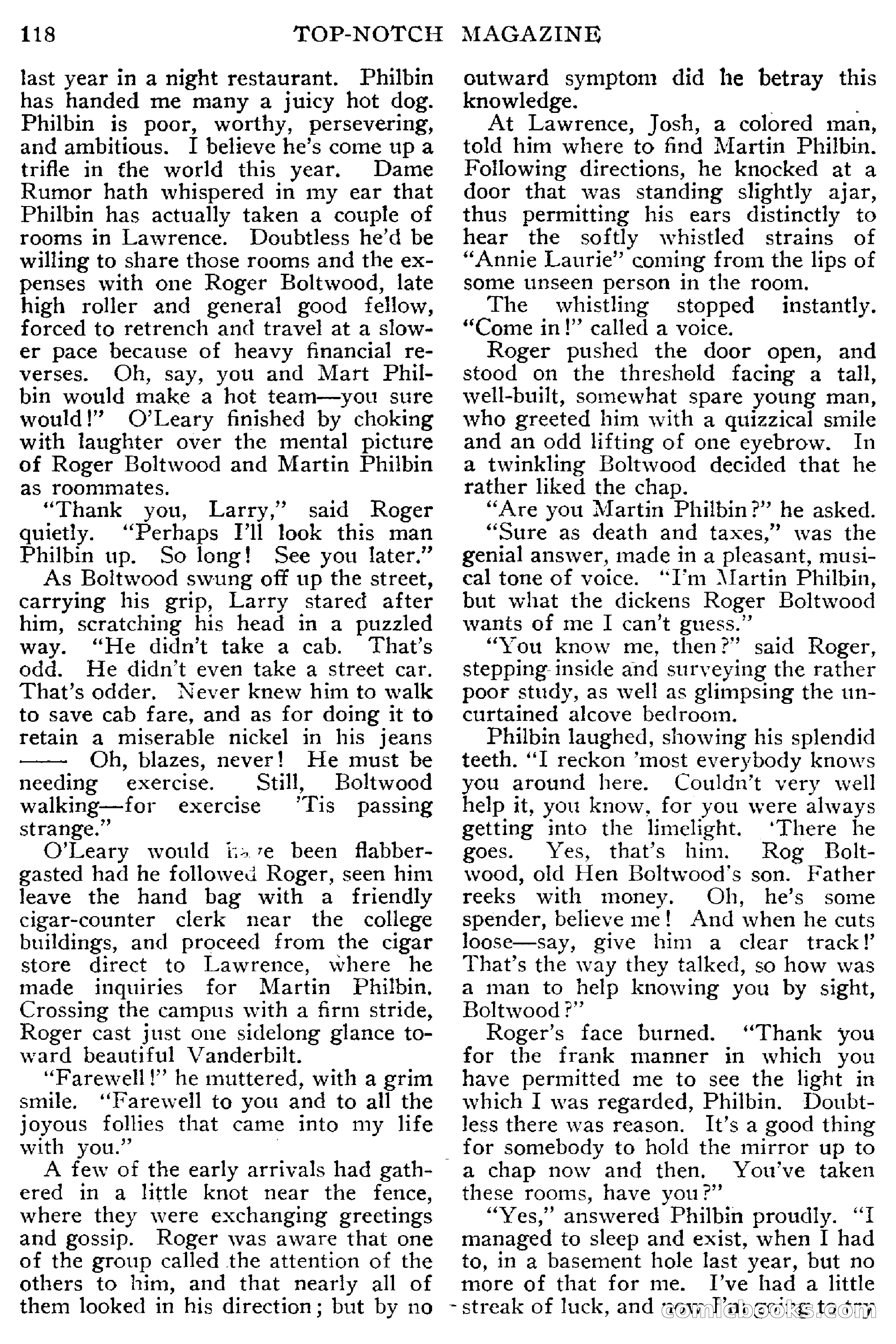 Top-Notch Magazine, March 1913 — page 124 of 204