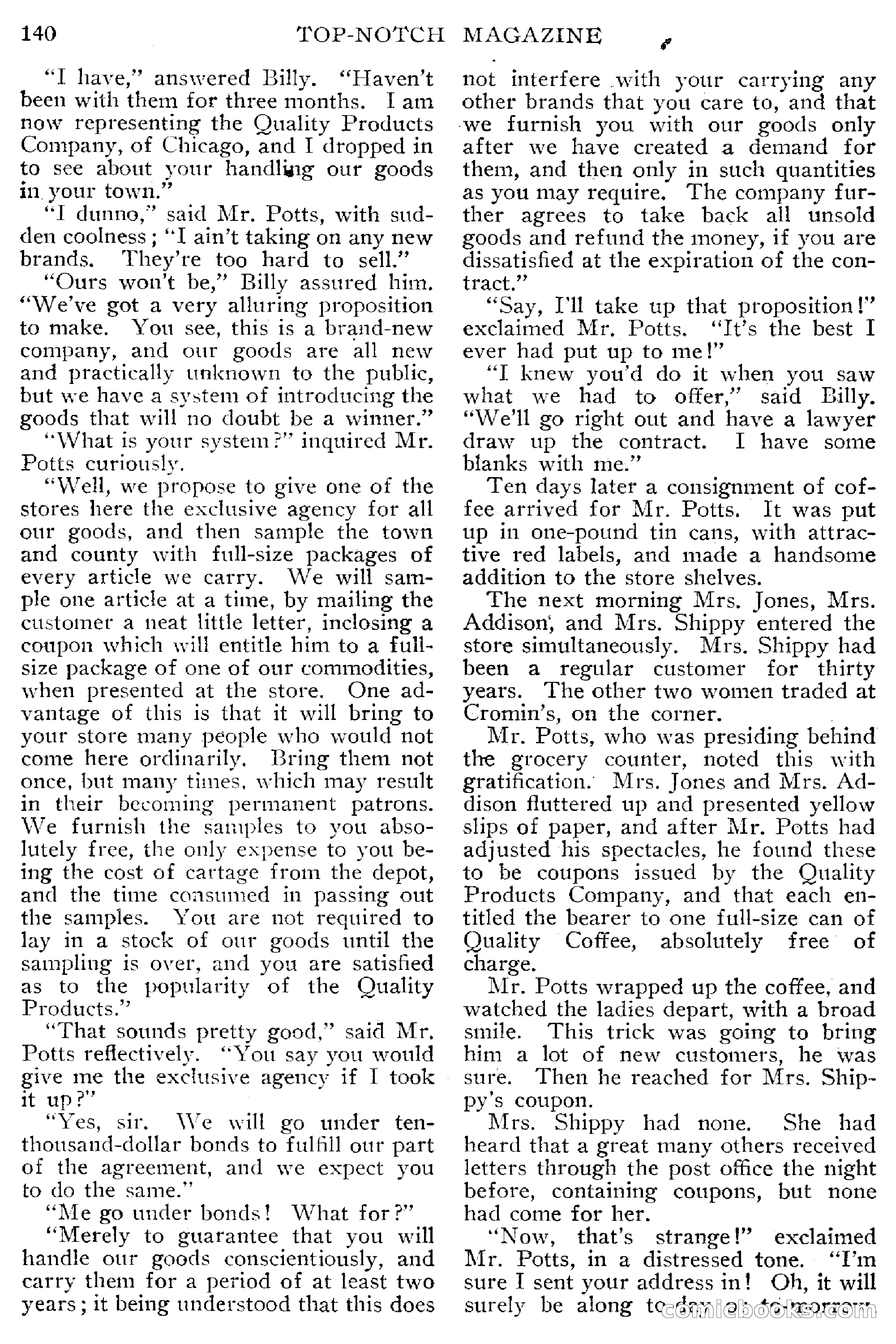 Top-Notch Magazine, March 1913 — page 146 of 204