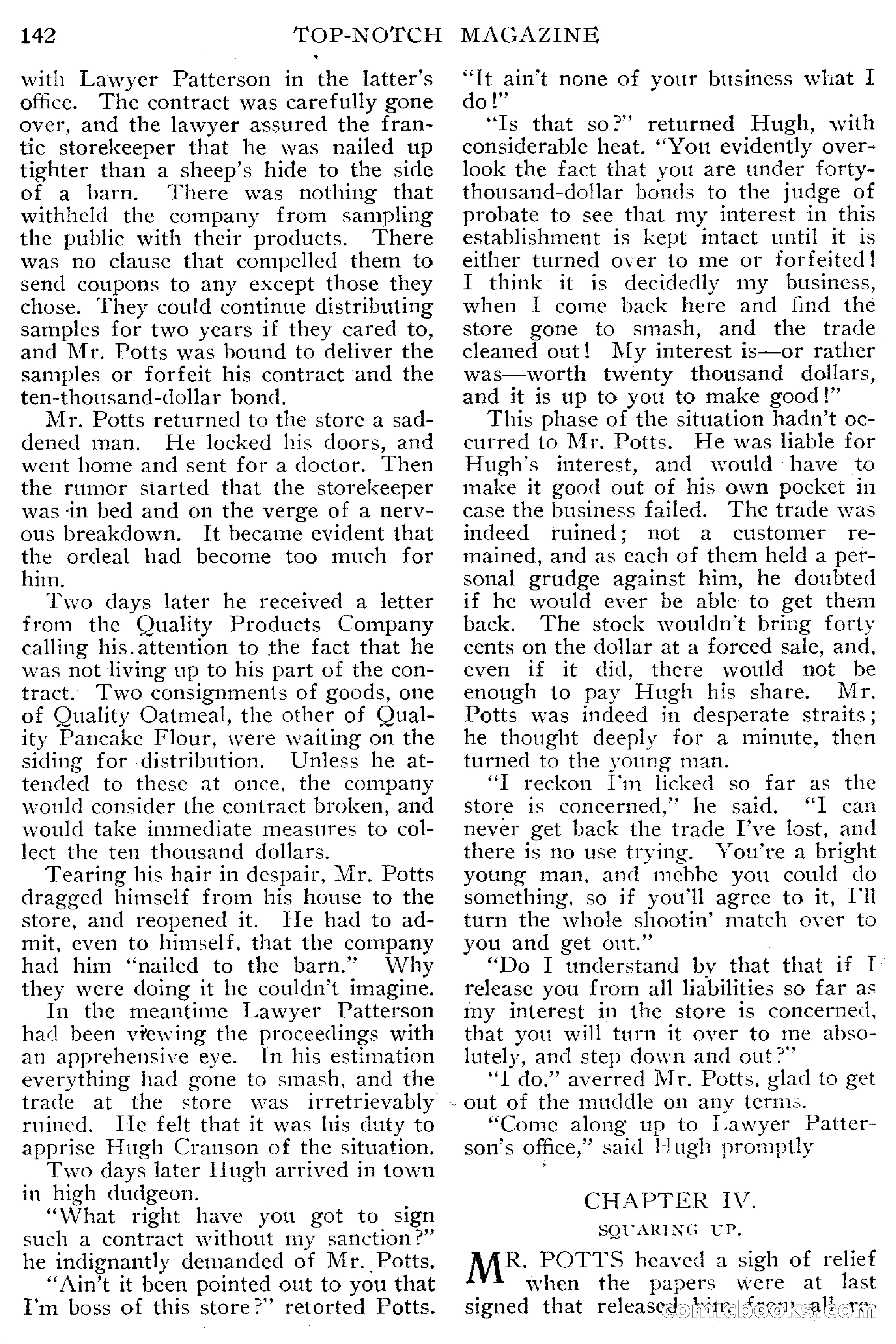 Top-Notch Magazine, March 1913 — page 148 of 204