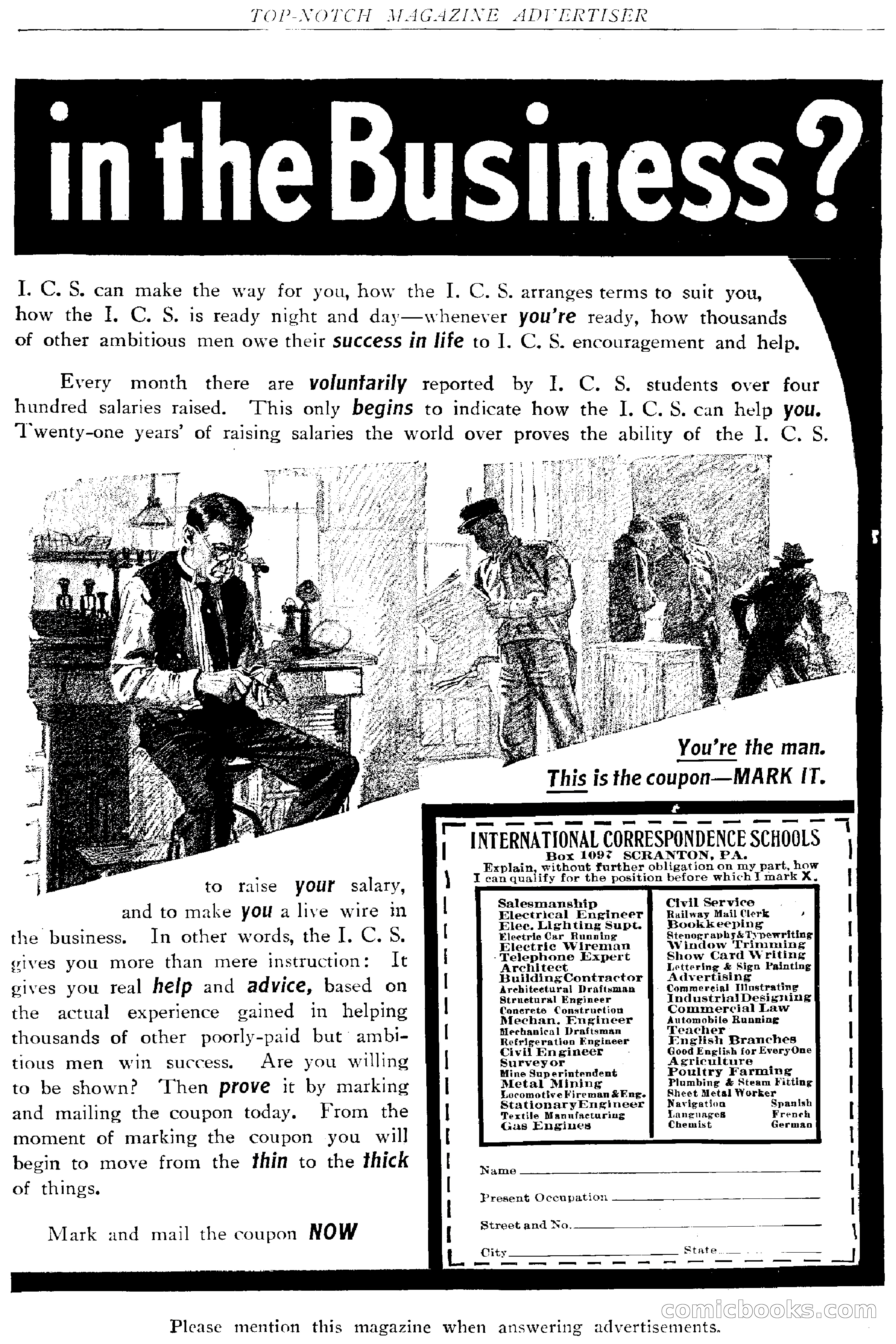 Top-Notch Magazine, March 1913 — page 201 of 204